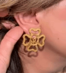 Chanel Clover Earrings - AKC1299