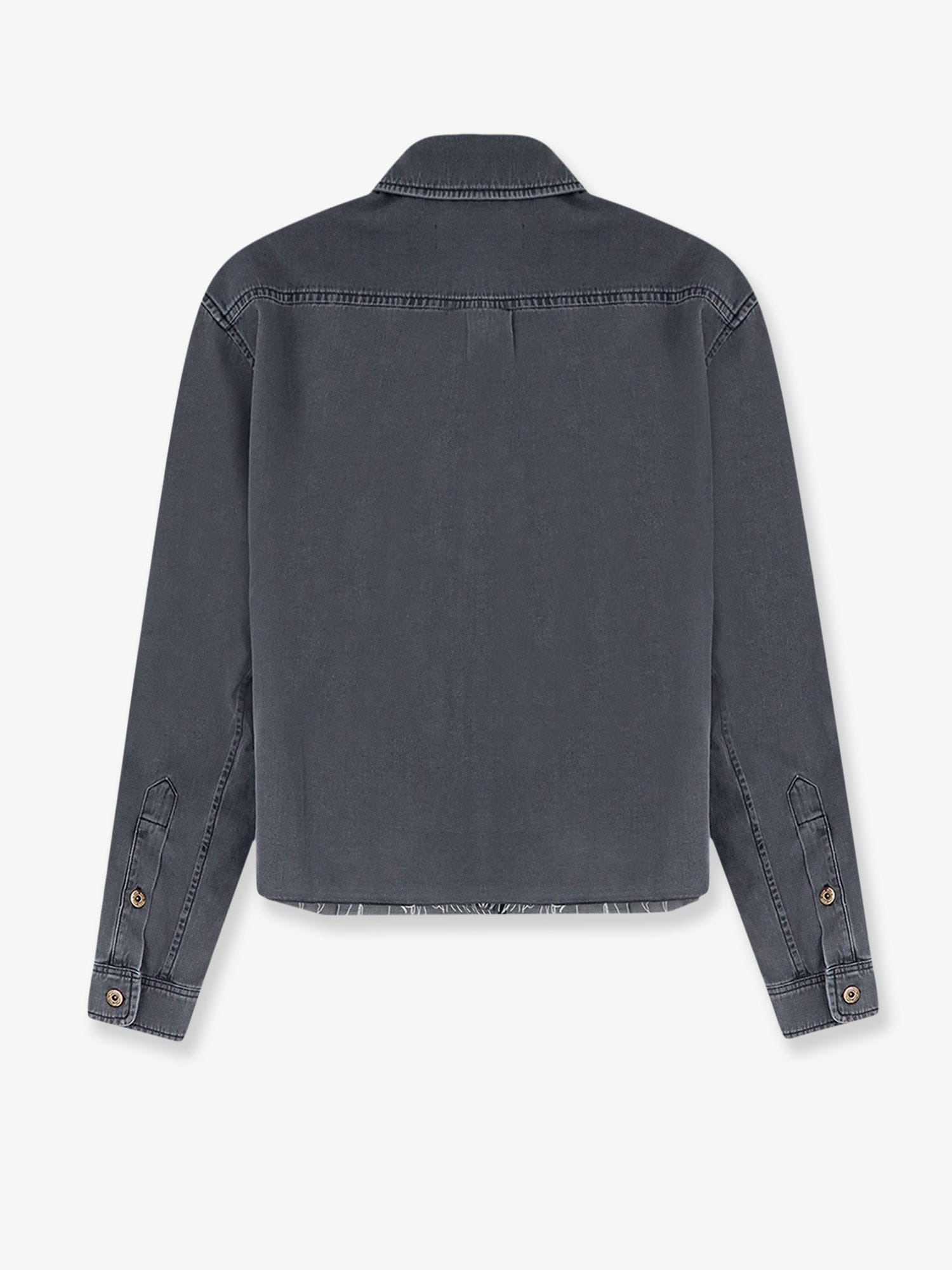 MIU MIU Grey Light Denim Shirt