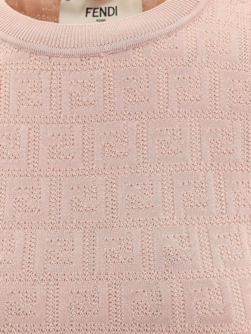 Fendi FF cotton and viscose dress