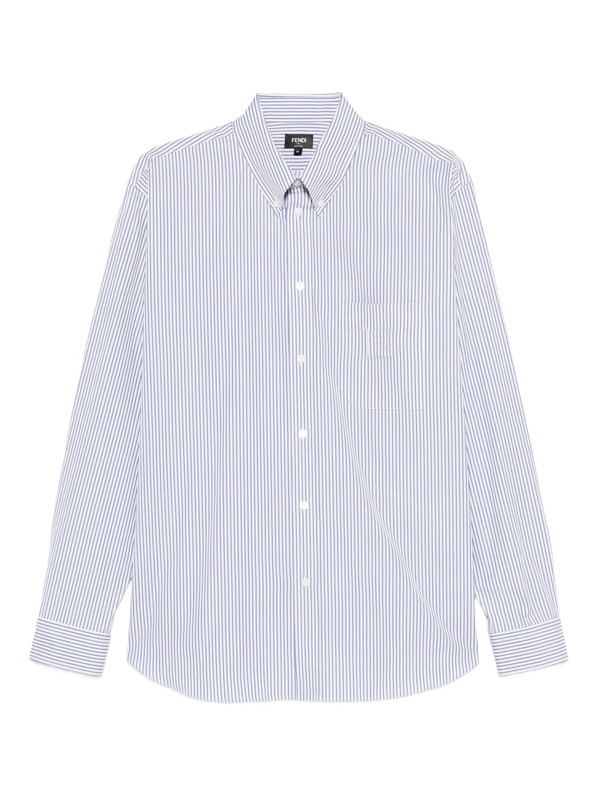 Fendi striped - pattern shirt