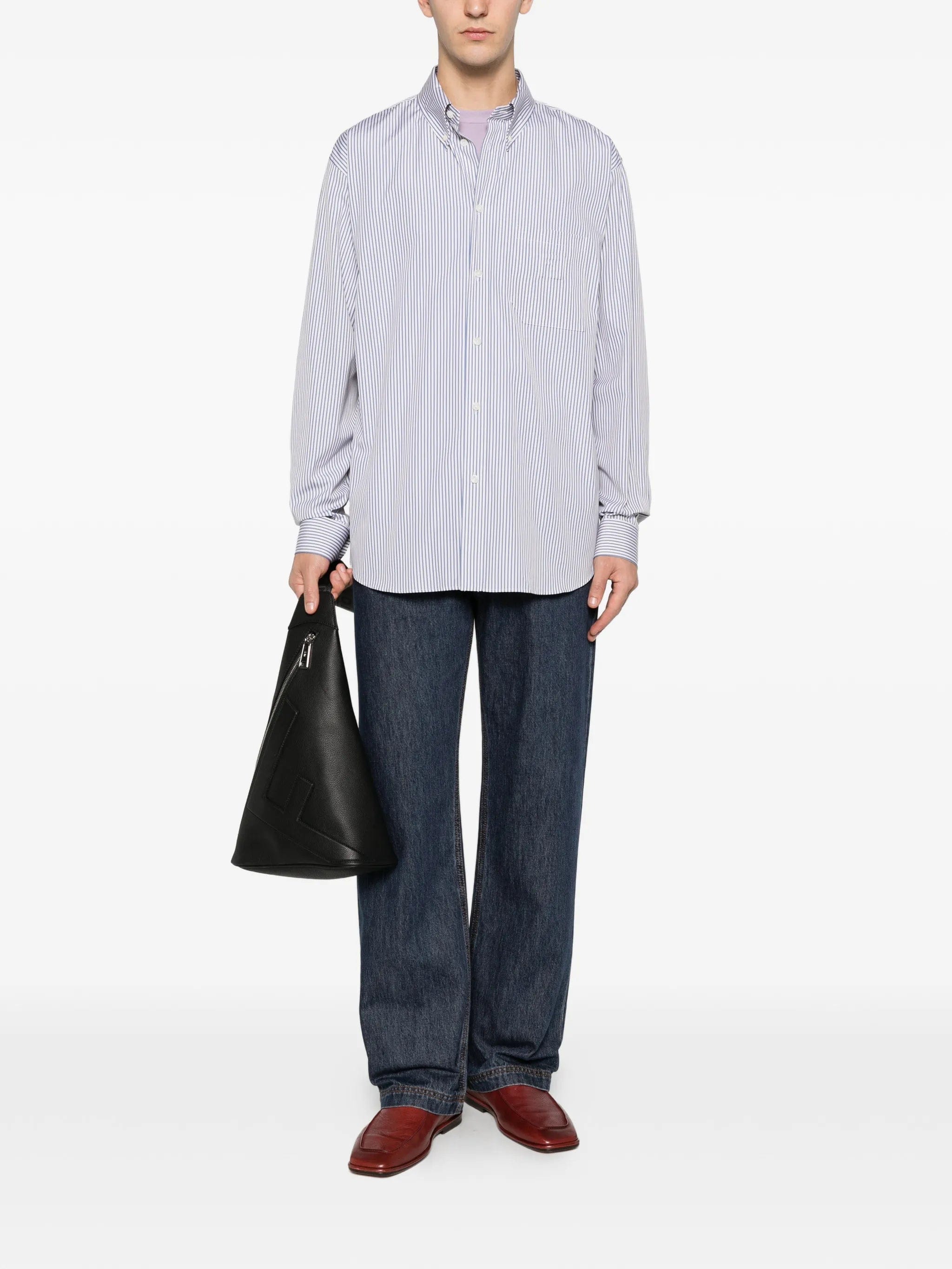 Fendi striped - pattern shirt