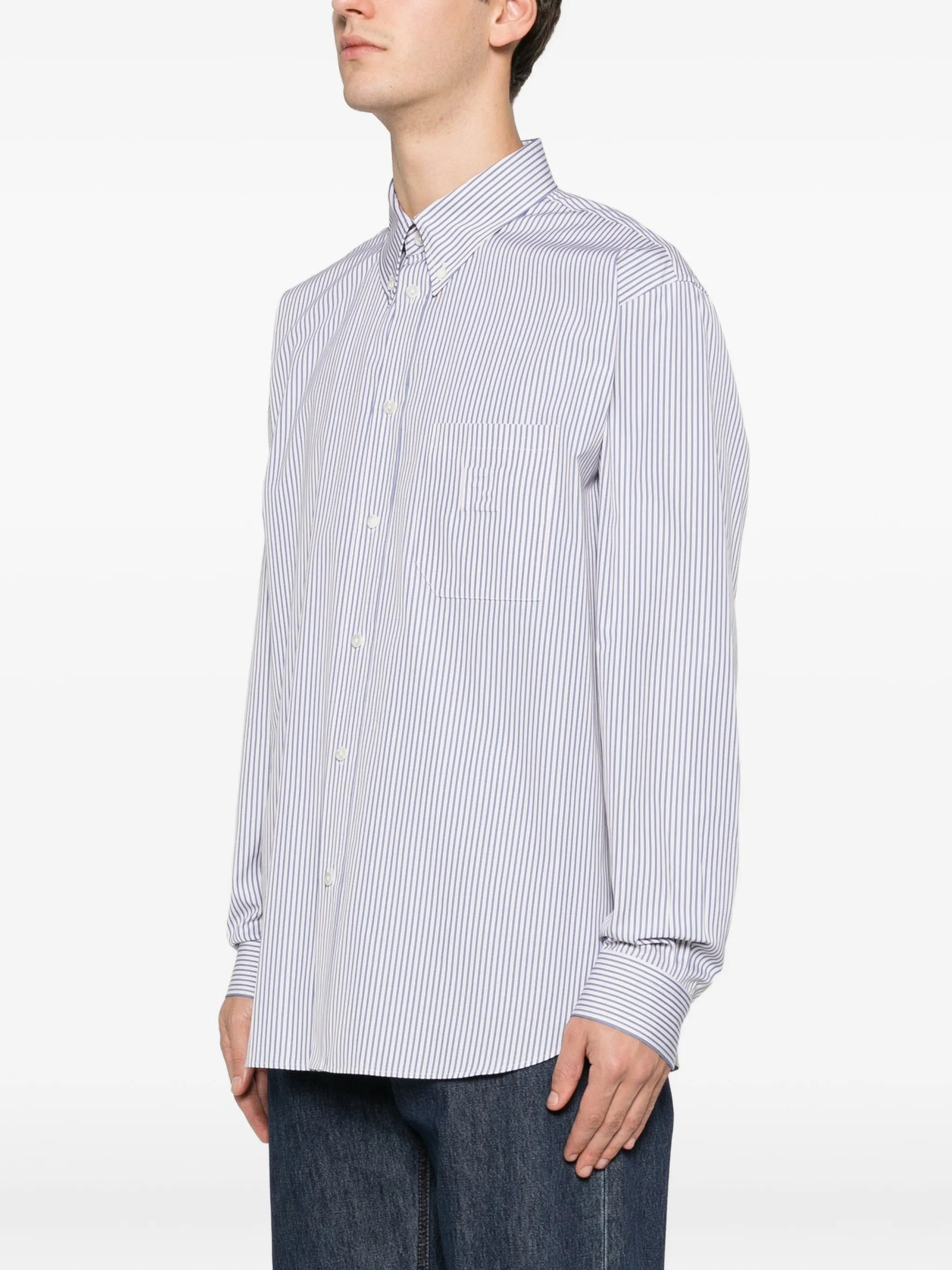 Fendi striped - pattern shirt