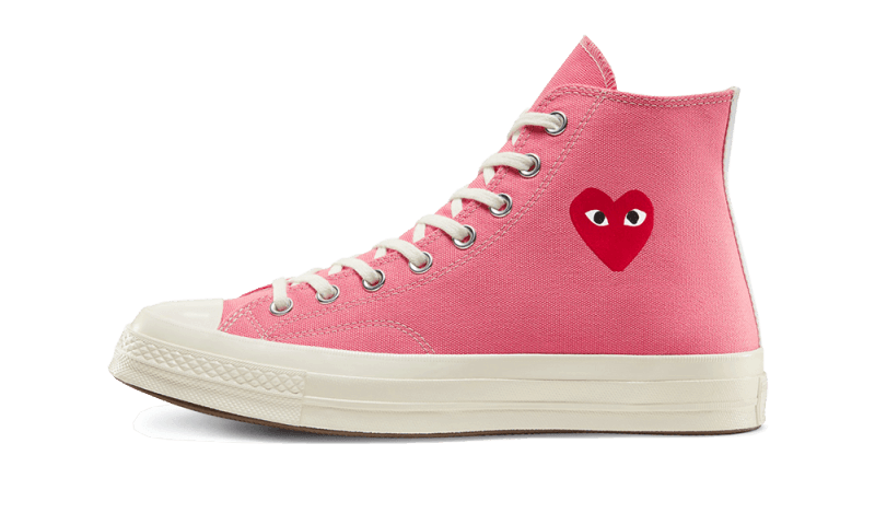 Converse Chuck Taylor All - Star 70s Hi Comme des Garçons PLAY Bright Pink