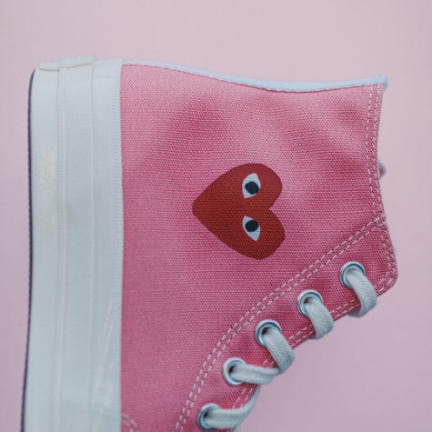 Converse Chuck Taylor All - Star 70s Hi Comme des Garçons PLAY Bright Pink