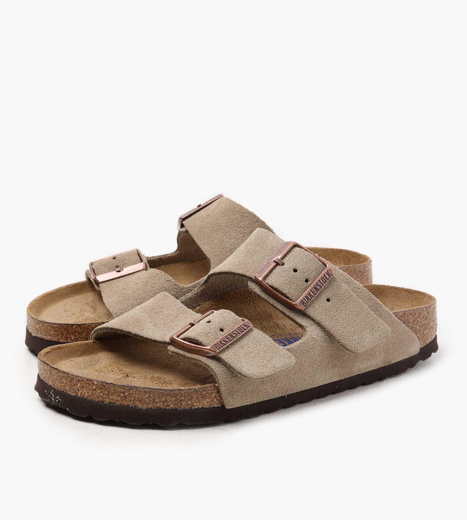 Birkenstock Arizona Soft Footbed Suede Leather Taupe