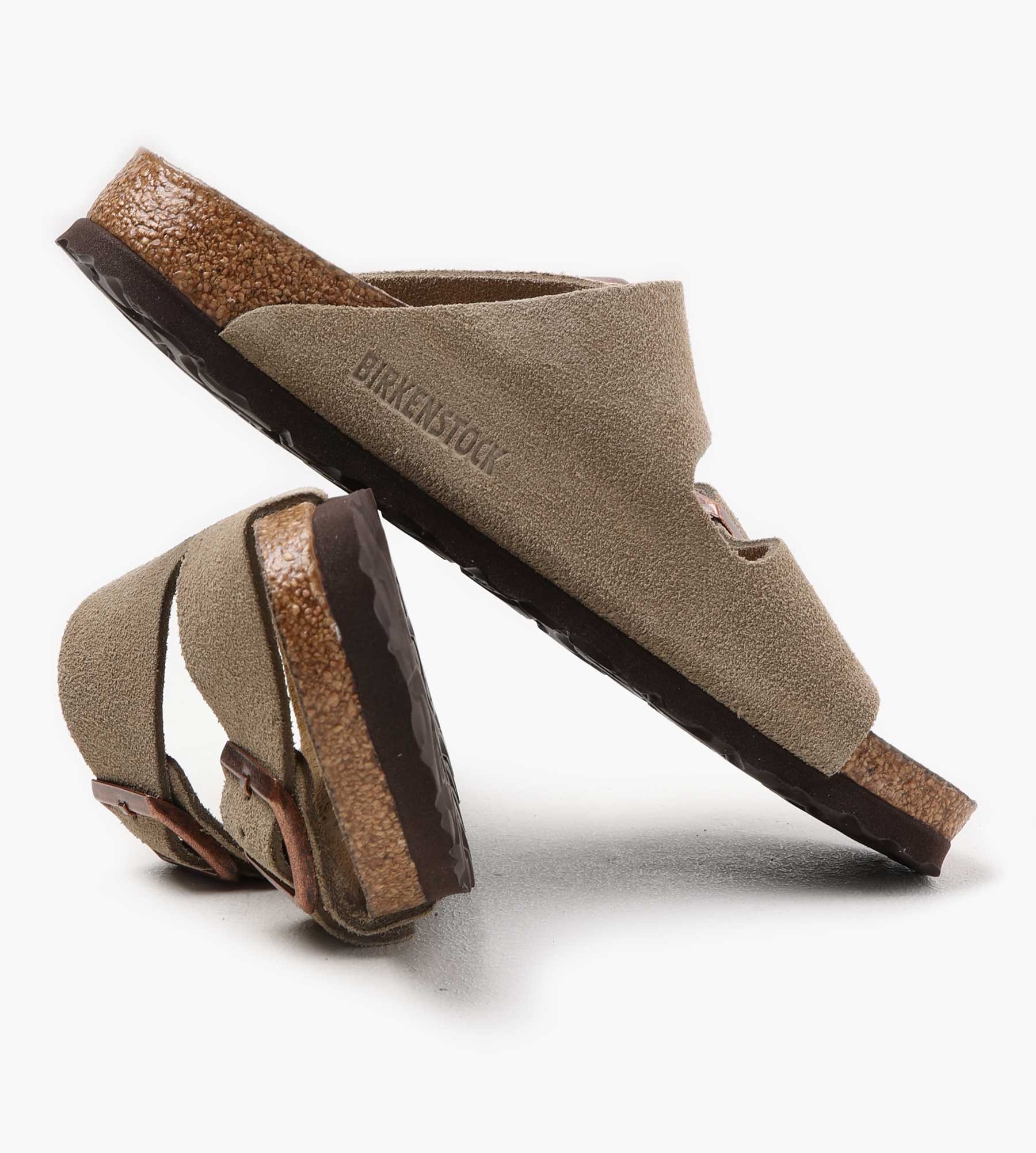 Birkenstock Arizona Soft Footbed Suede Leather Taupe