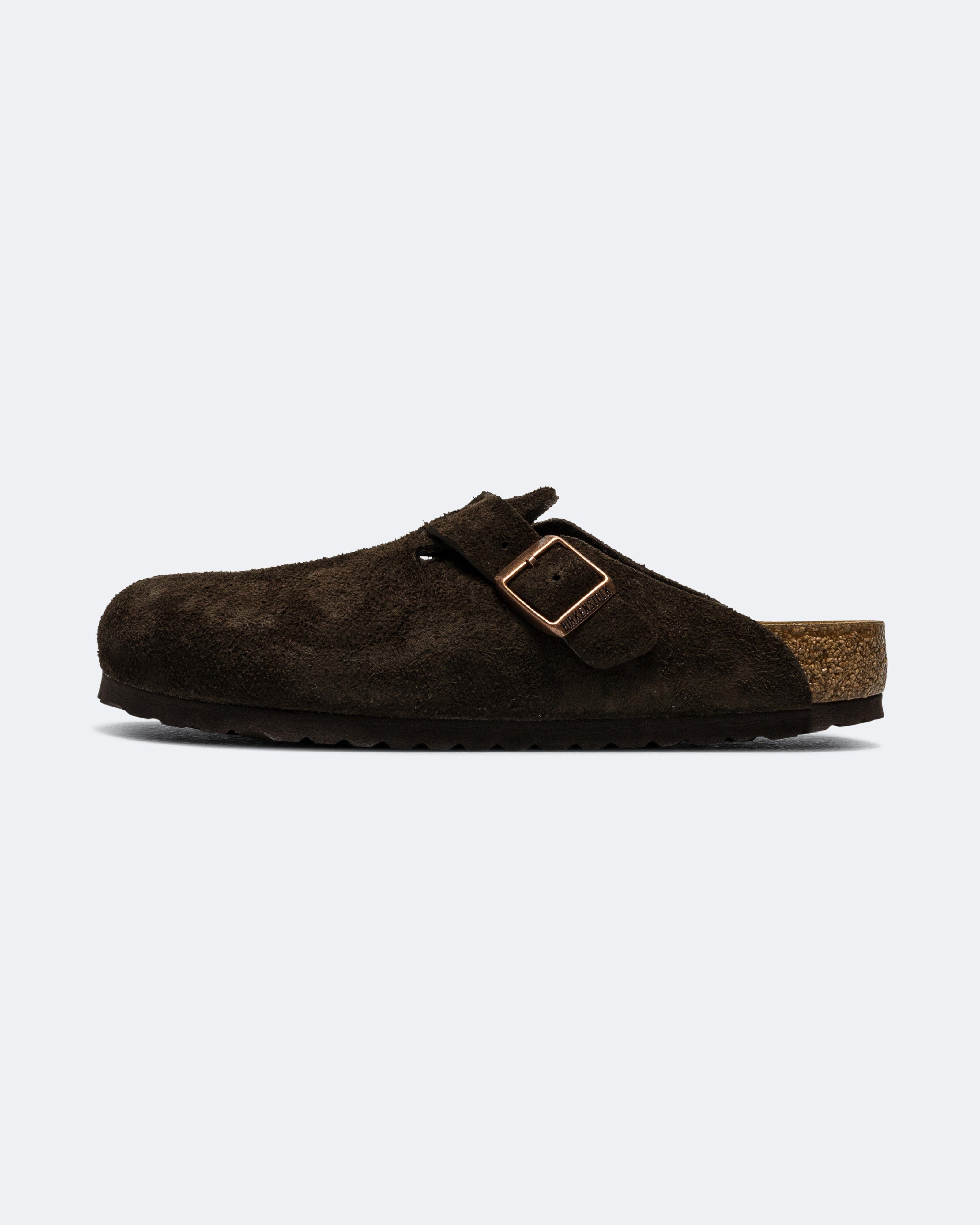 Birkenstock Boston SFB - Mocca Suede Leather