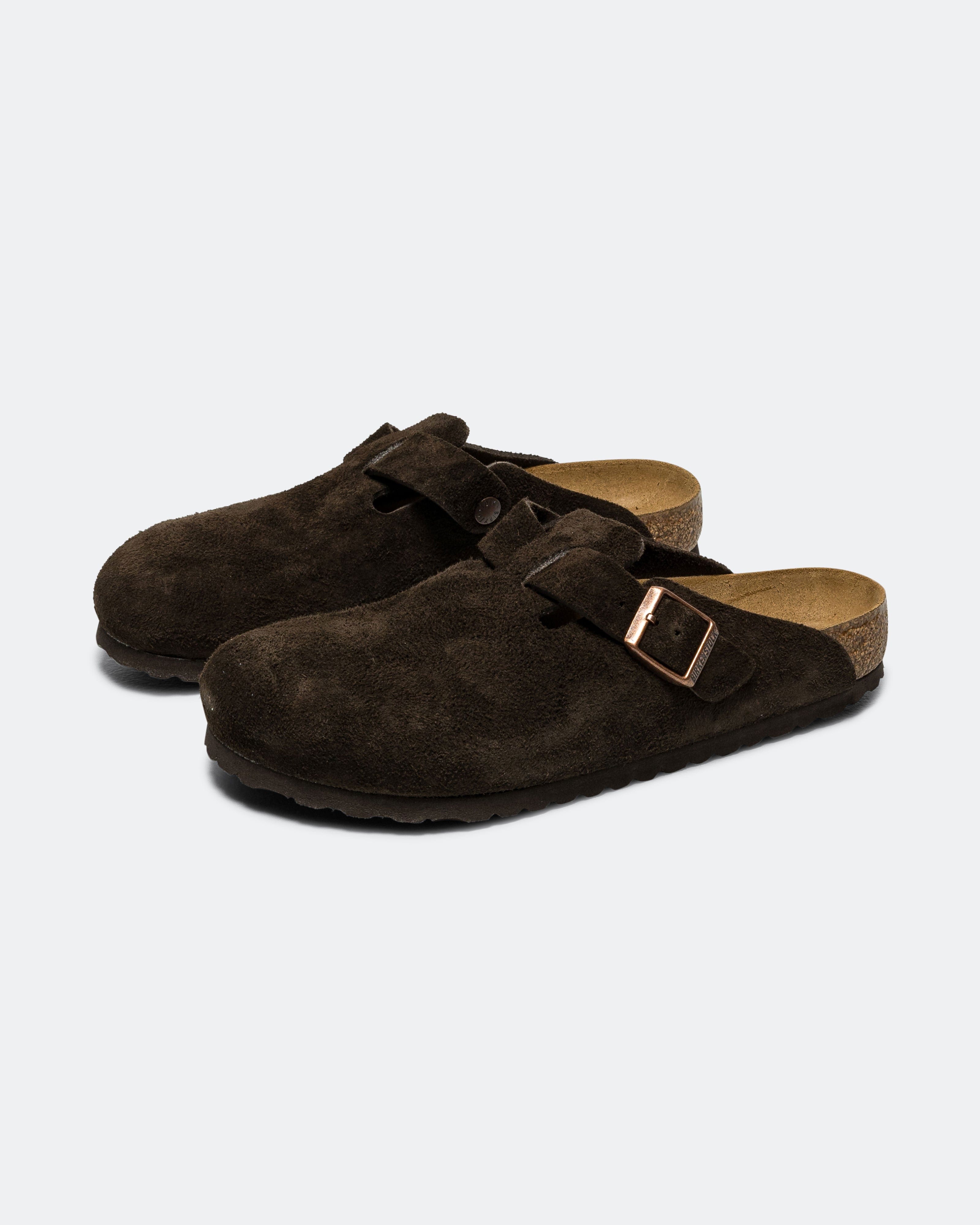 Birkenstock Boston SFB - Mocca Suede Leather