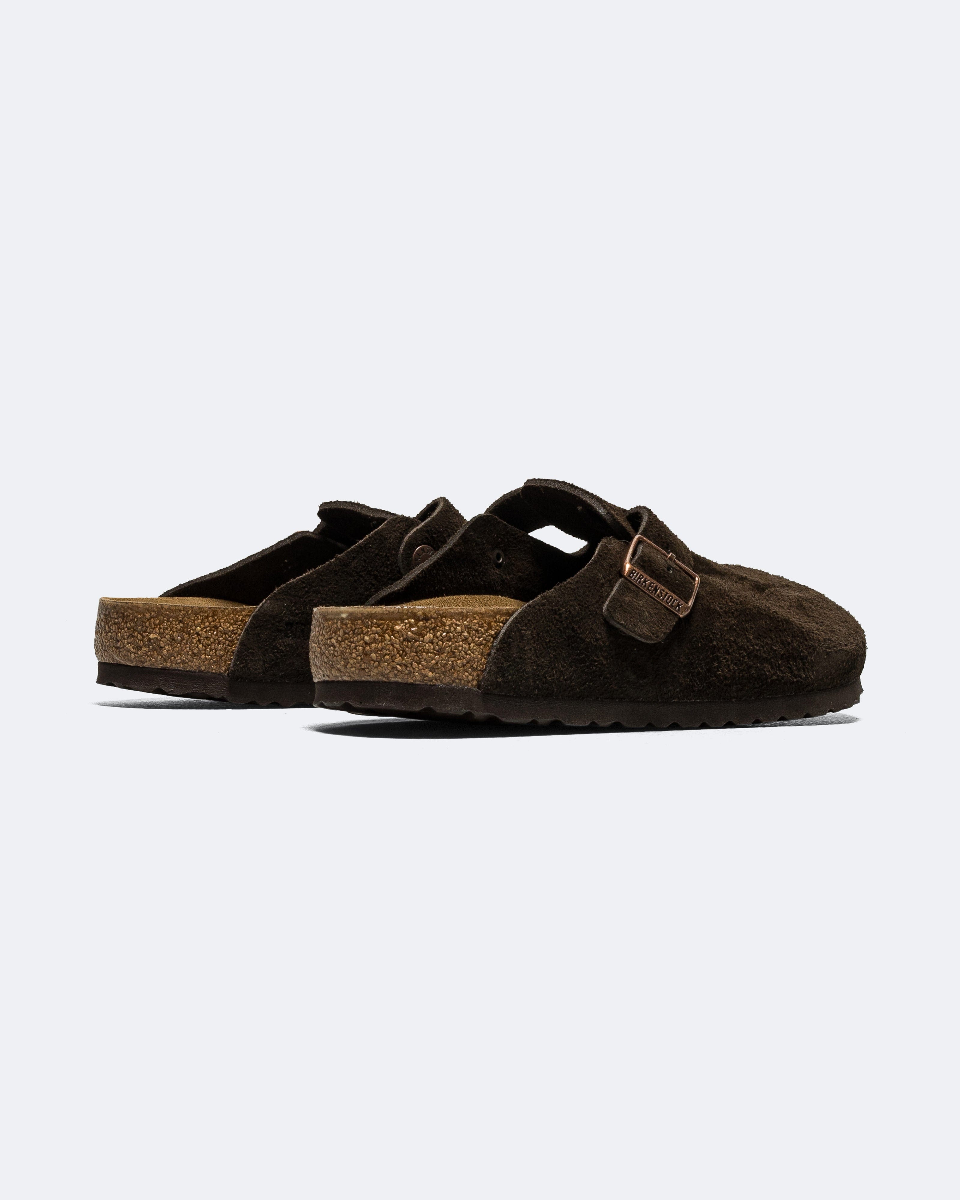Birkenstock Boston SFB - Mocca Suede Leather