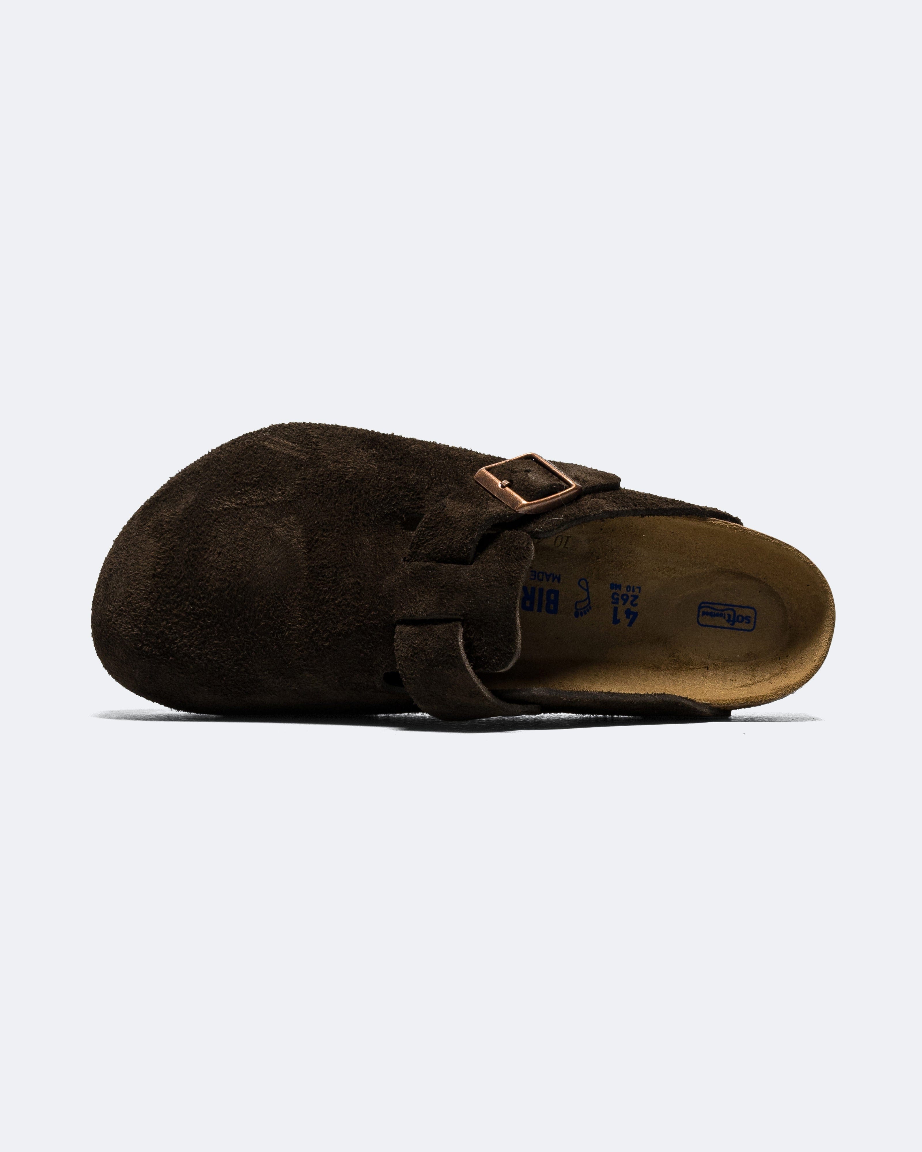 Birkenstock Boston SFB - Mocca Suede Leather