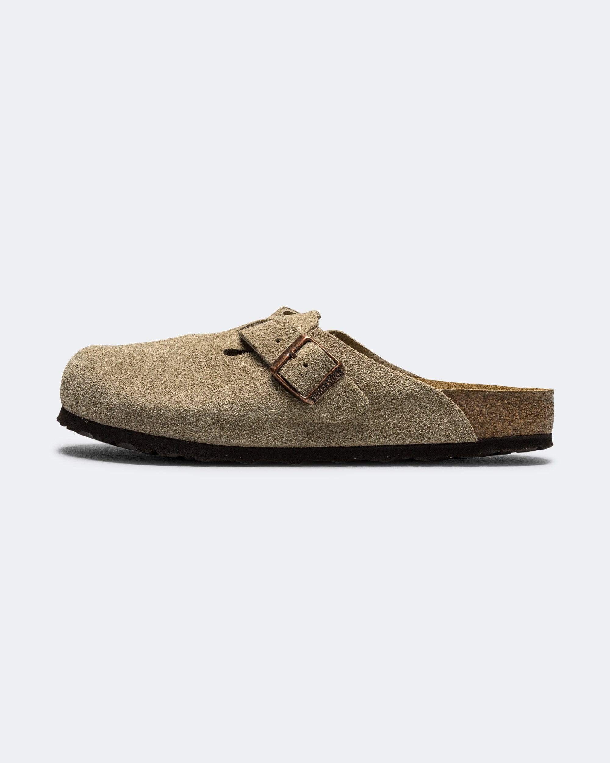 Birkenstock Boston SFB - Taupe Suede Leather