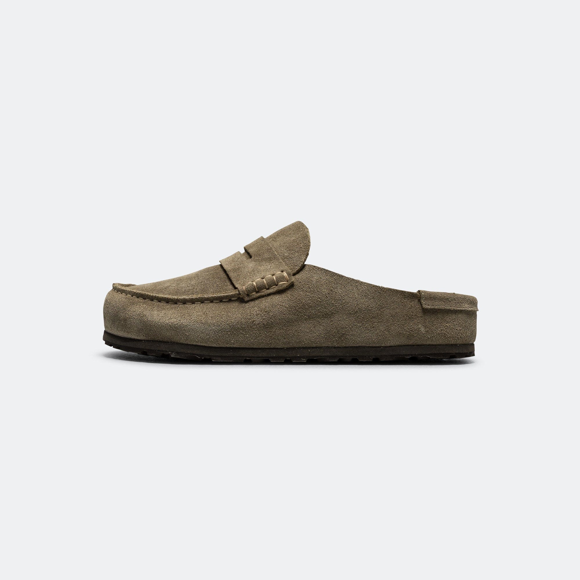 Birkenstock Naples Wrapped - Taupe Suede Leather