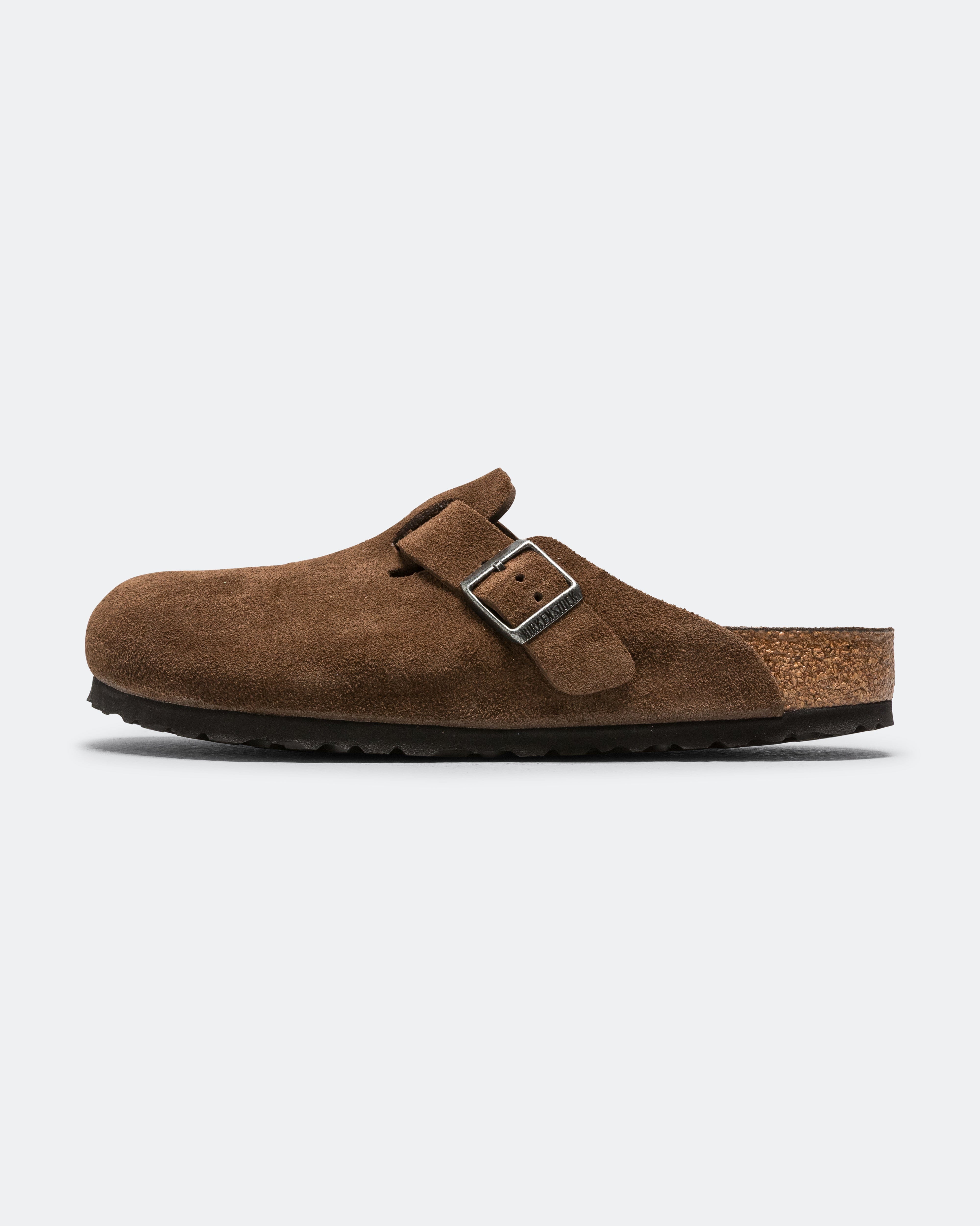 Birkenstock Boston SFB - Carafe Tonal Footbed Suede Leather