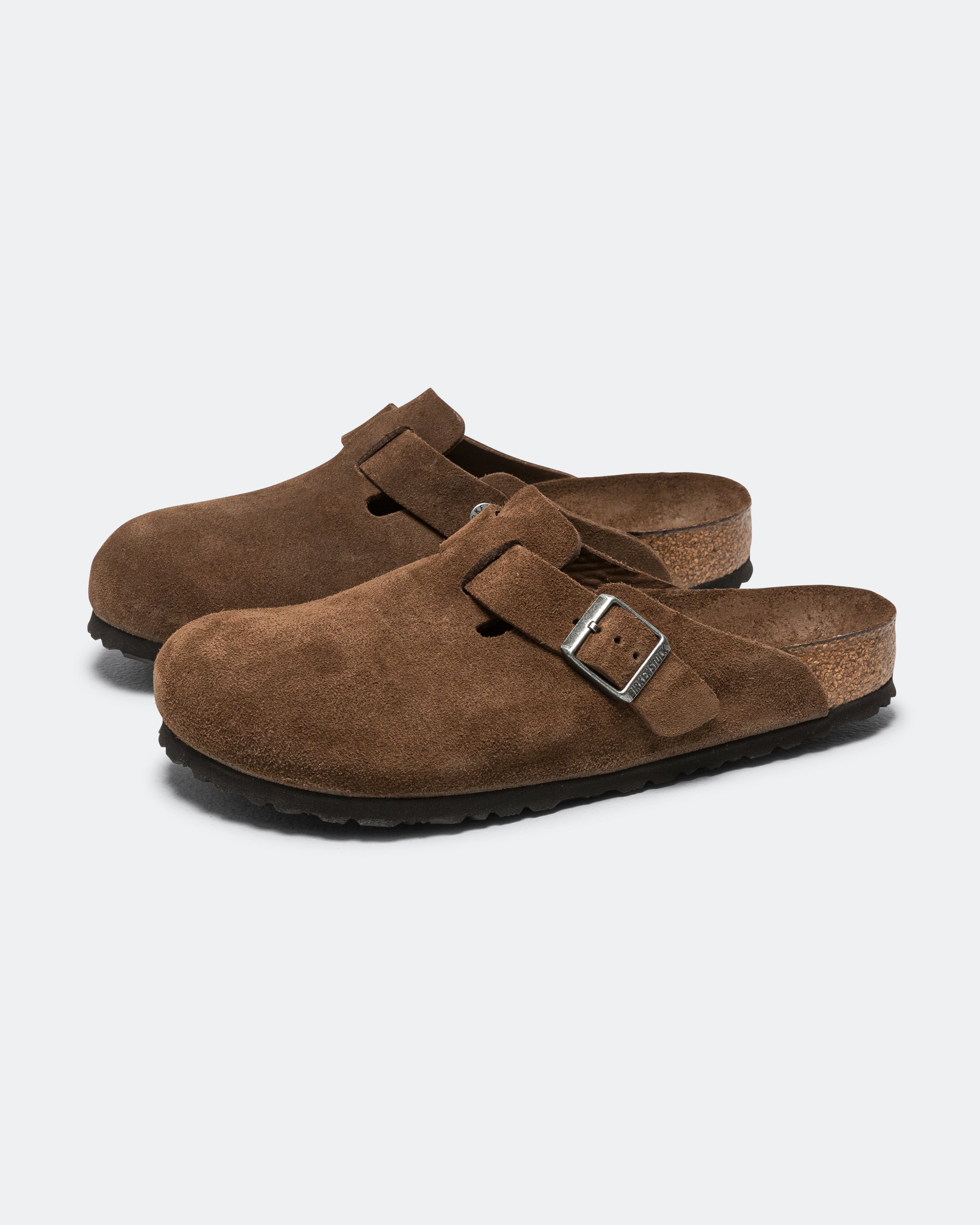 Birkenstock Boston SFB - Carafe Tonal Footbed Suede Leather