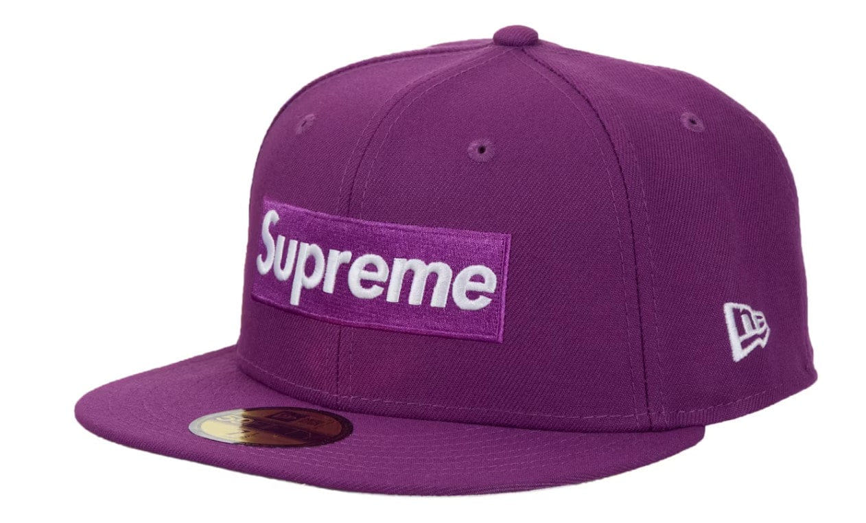 Supreme Championship Box Logo New Era 59Fifty Hat Purple