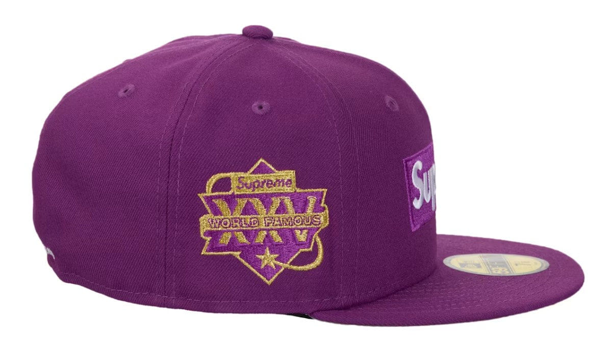 Supreme Championship Box Logo New Era 59Fifty Hat Purple