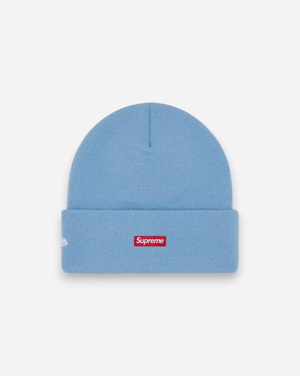 Supreme New Era Old English Beanie Light Blue