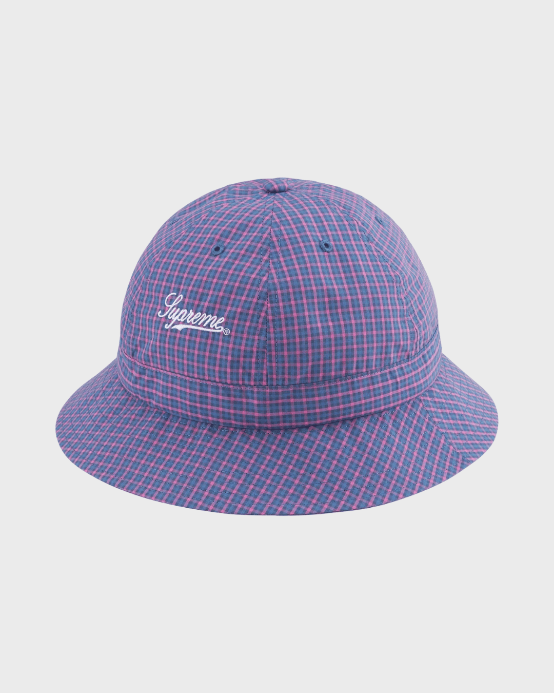 Supreme Cordura Plaid Bell Hat Blue