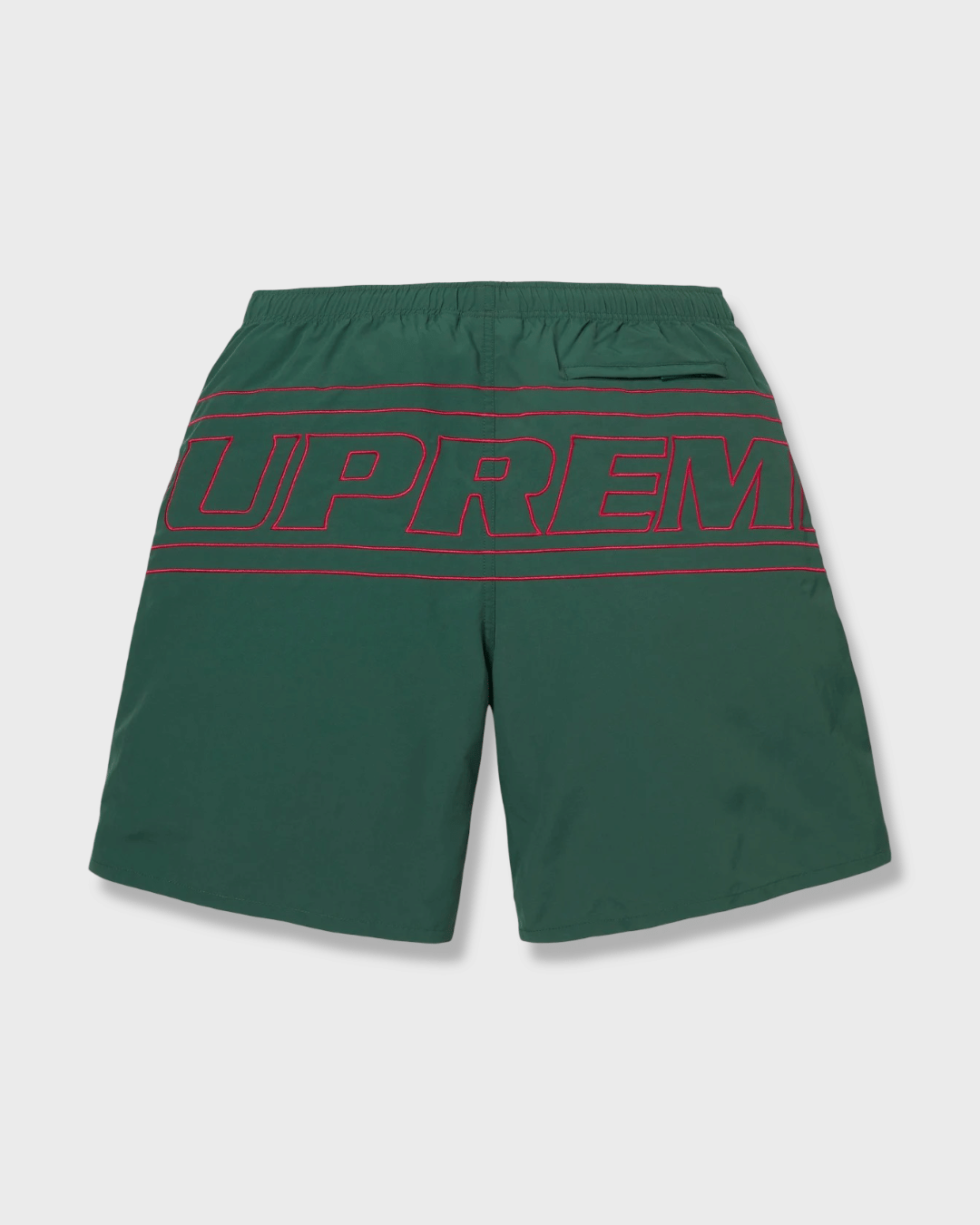 Supreme Big Logo Nylon Short Green