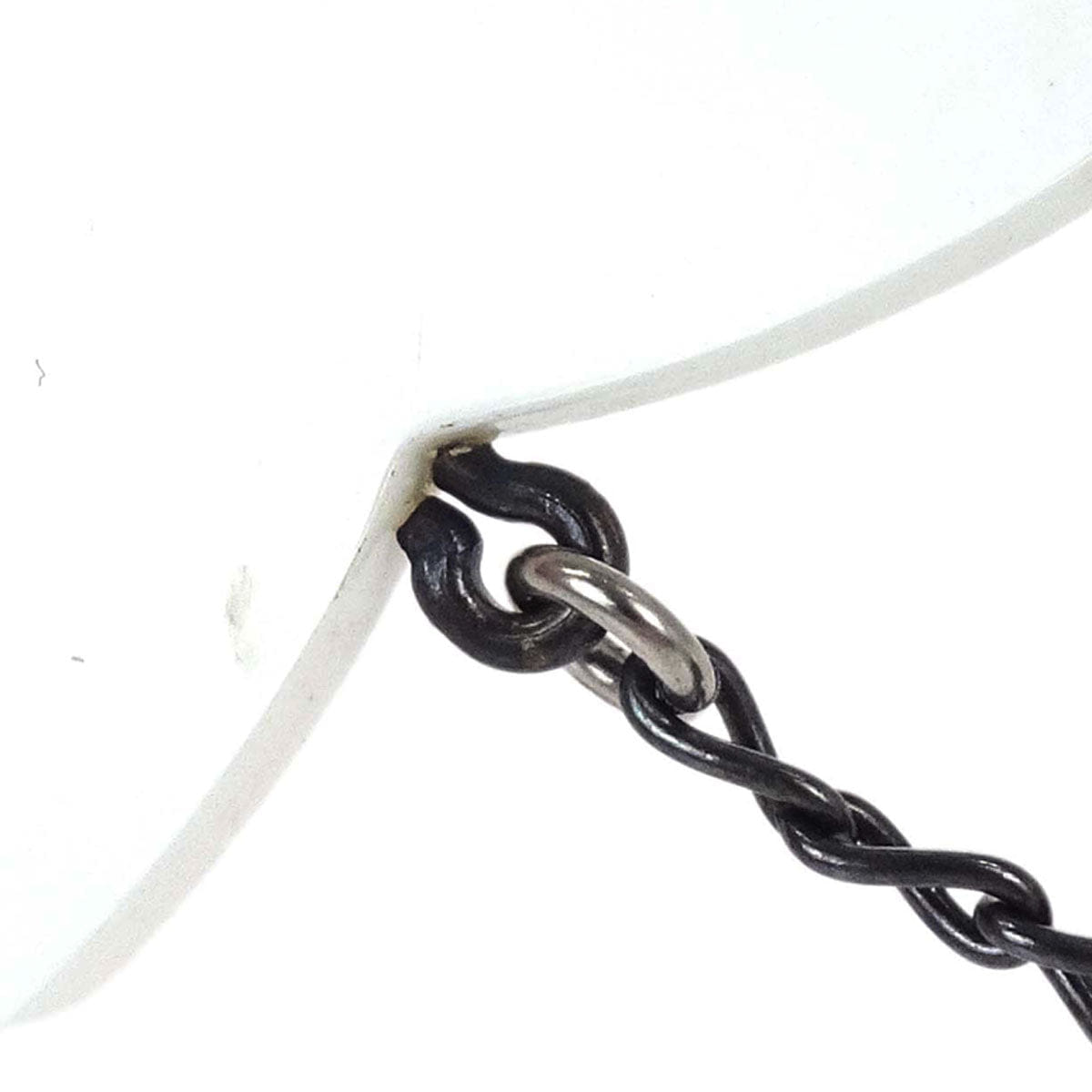 Chanel Dangle CC Clip - On Earrings White Acrylic 96P