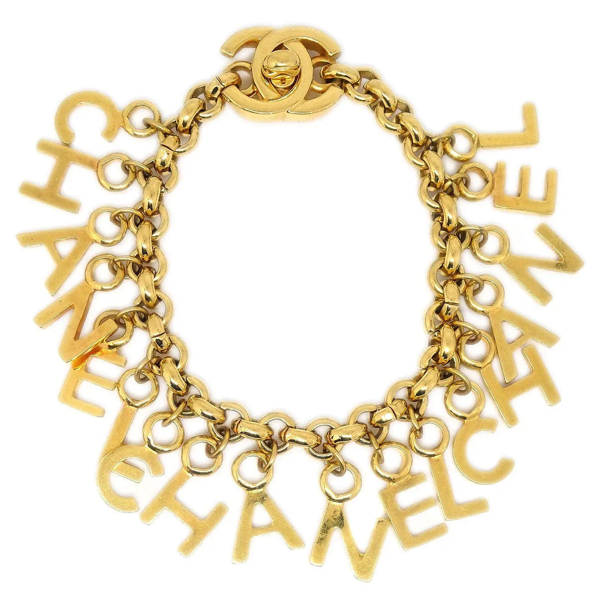 Chanel 1996 Turnlock Bracelet Gold