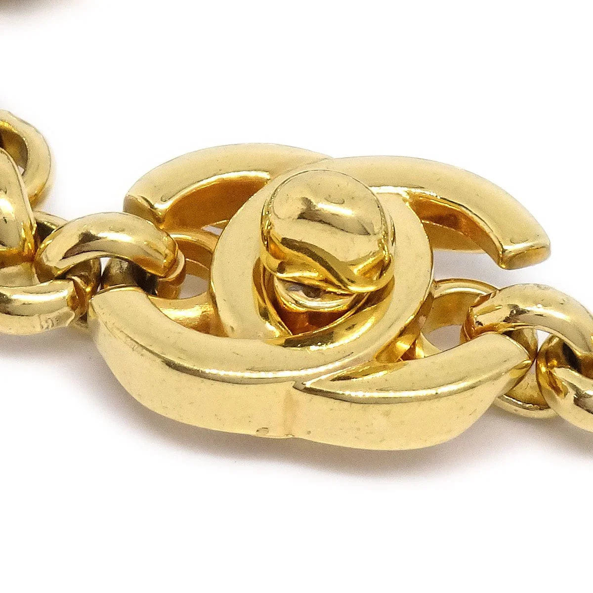 Chanel 1996 Turnlock Bracelet Gold