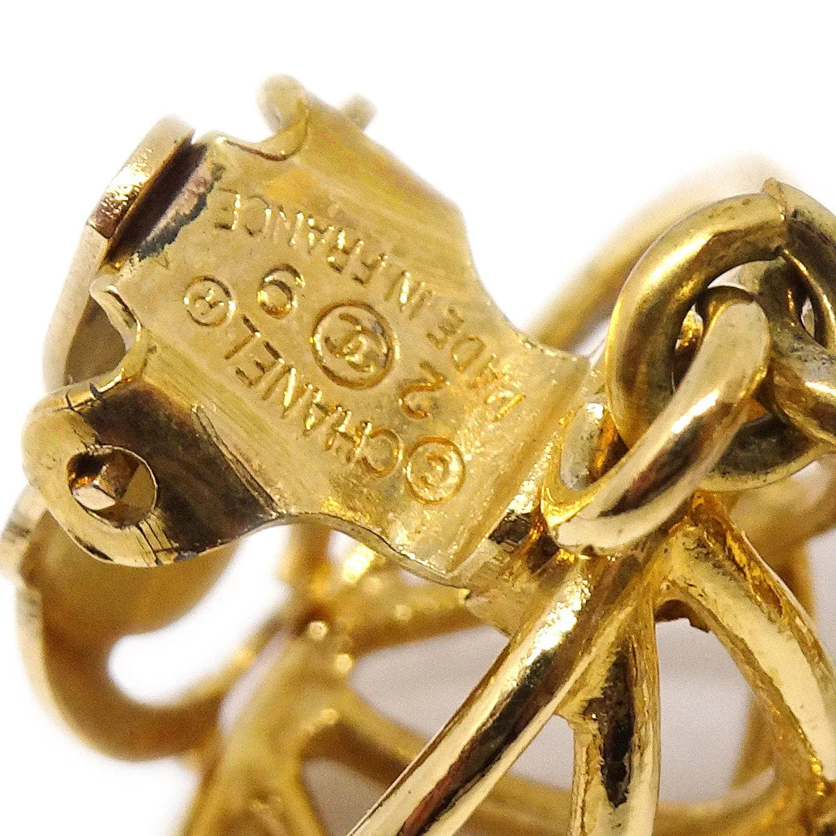 Chanel 1994 Birdcage Earrings Gold 29