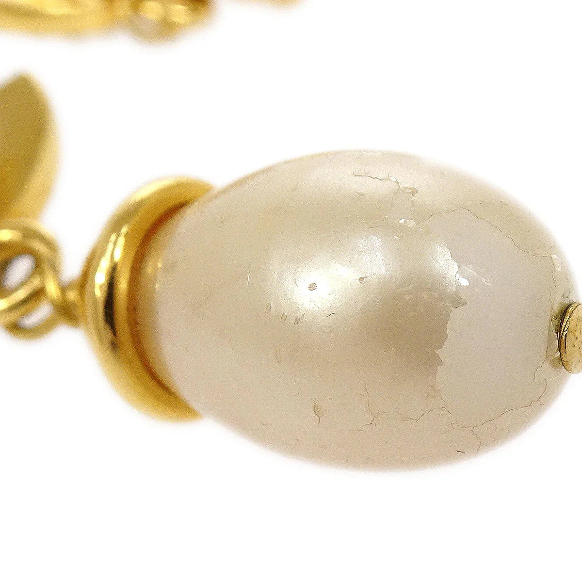 Chanel 1996 Cristal & Faux Pearl CC Turnlock Earrings