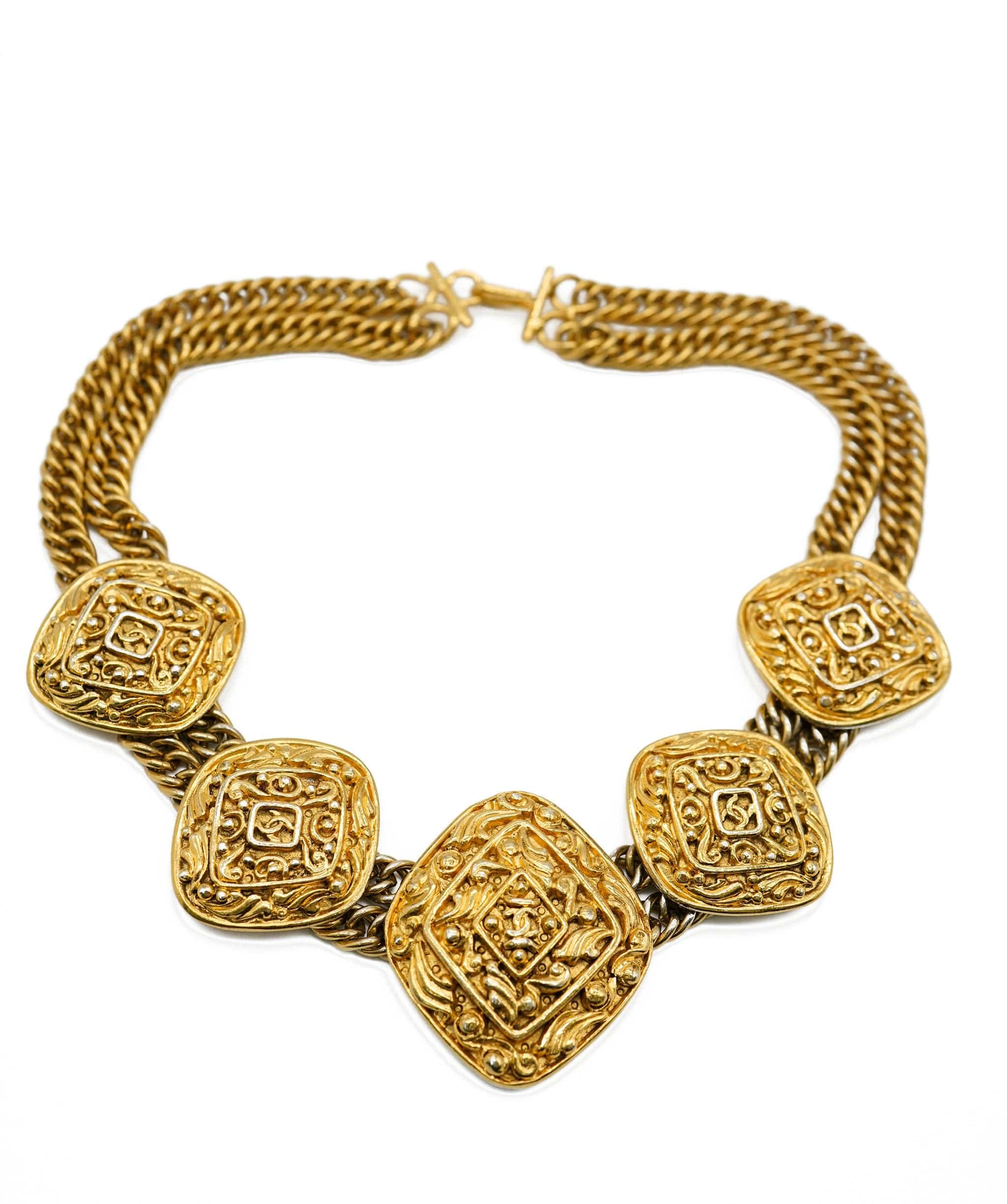 Chanel Vintage 5 Pendant Choker ASL2619