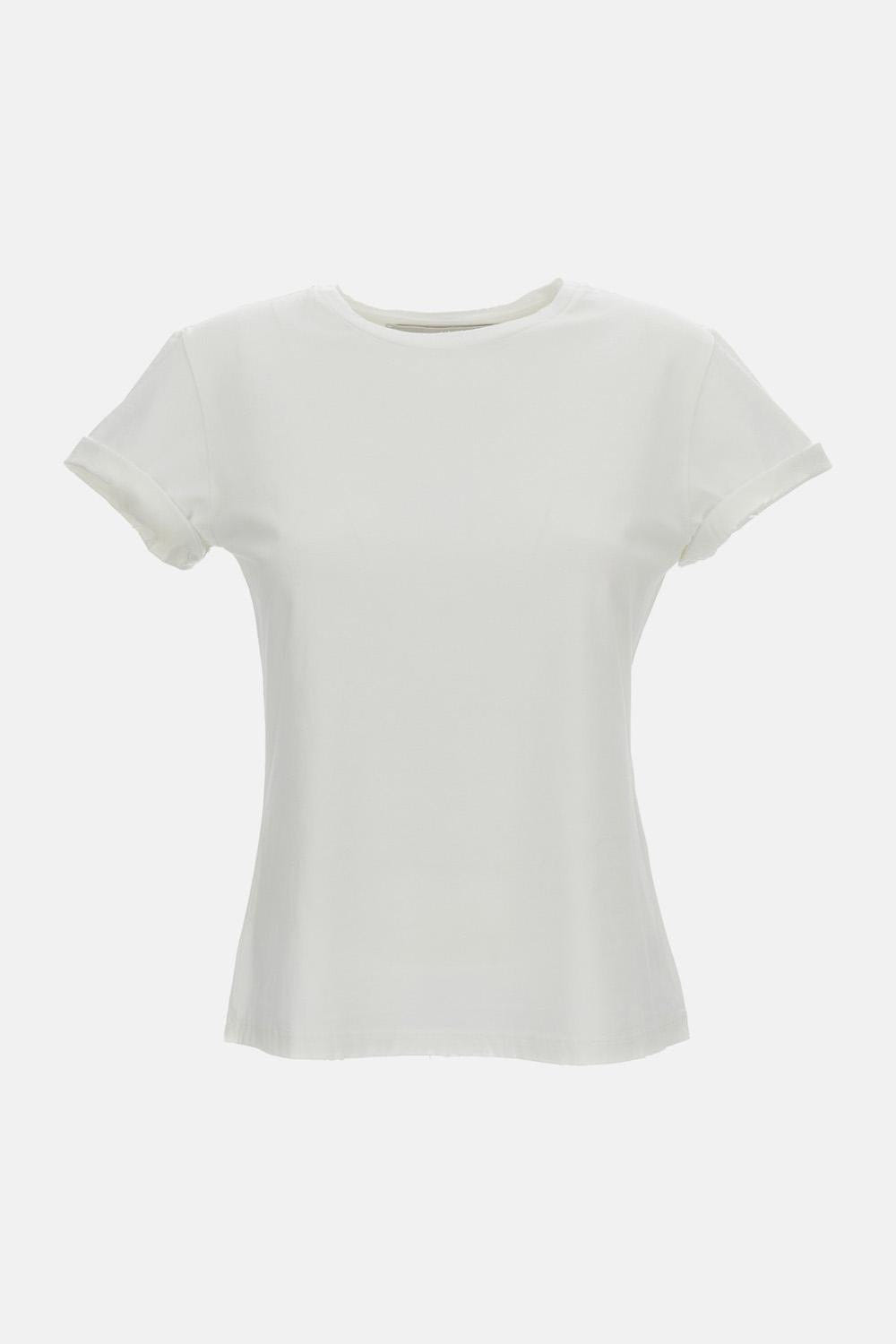 Golden Goose MAGLIETTA SLIM IN COTONE VISSUTO