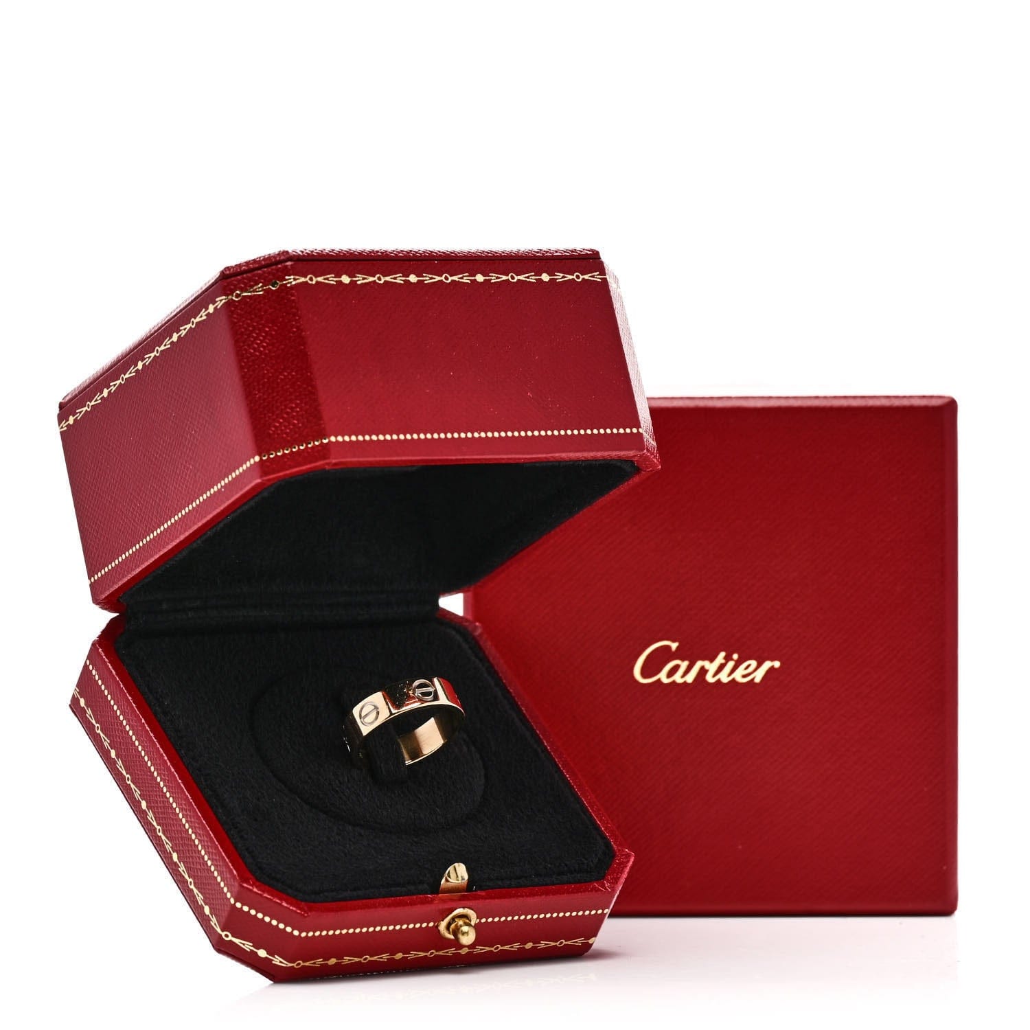 Cartier 18K Yellow Gold 5.5 mm LOVE Ring 55 7.25