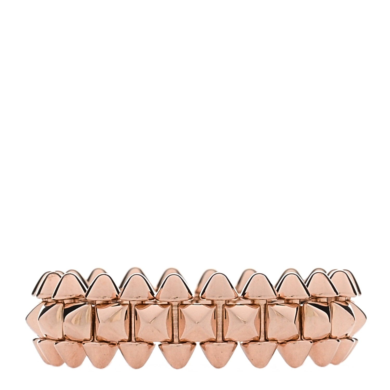 Cartier 18K Pink Gold SM Clash De Cartier Ring 52 6