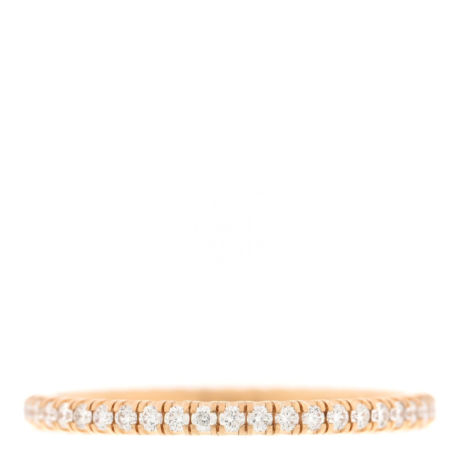Cartier 18K Yellow Gold Diamond 1.5 mm Etincelle de Cartier Wedding Band Ring 49 5