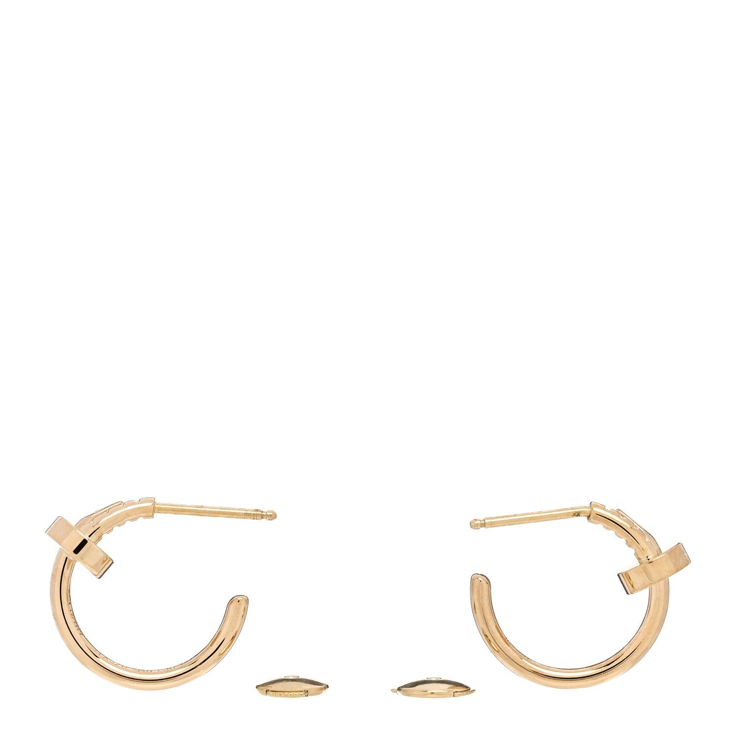 Cartier 18K Yellow Gold Juste Un Clou Hoop Earrings