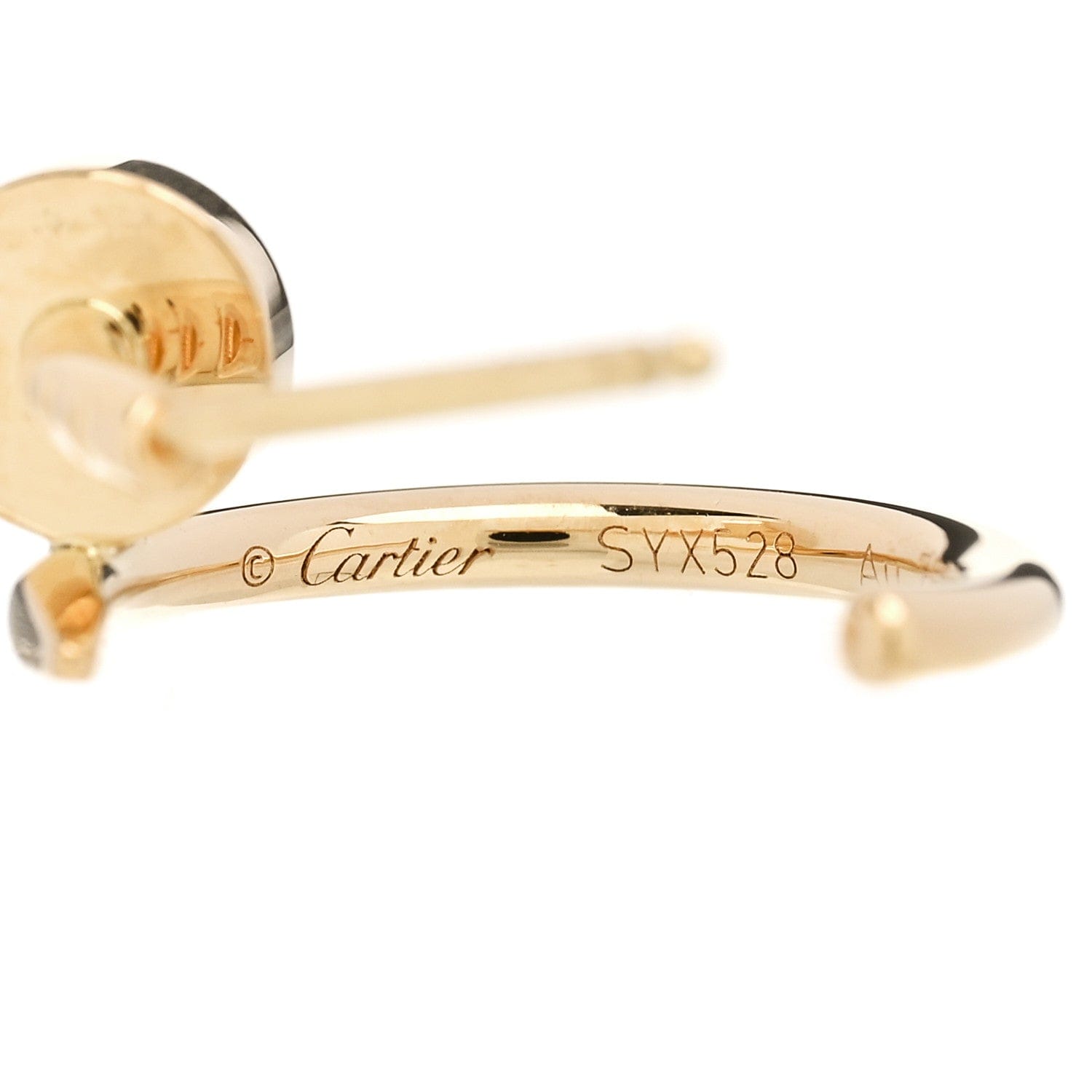 Cartier 18K Yellow Gold Juste Un Clou Hoop Earrings