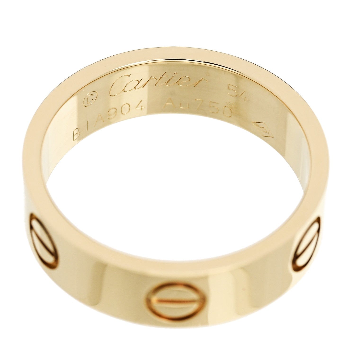 Cartier 18K Yellow Gold 5.5 mm LOVE Ring 54 7