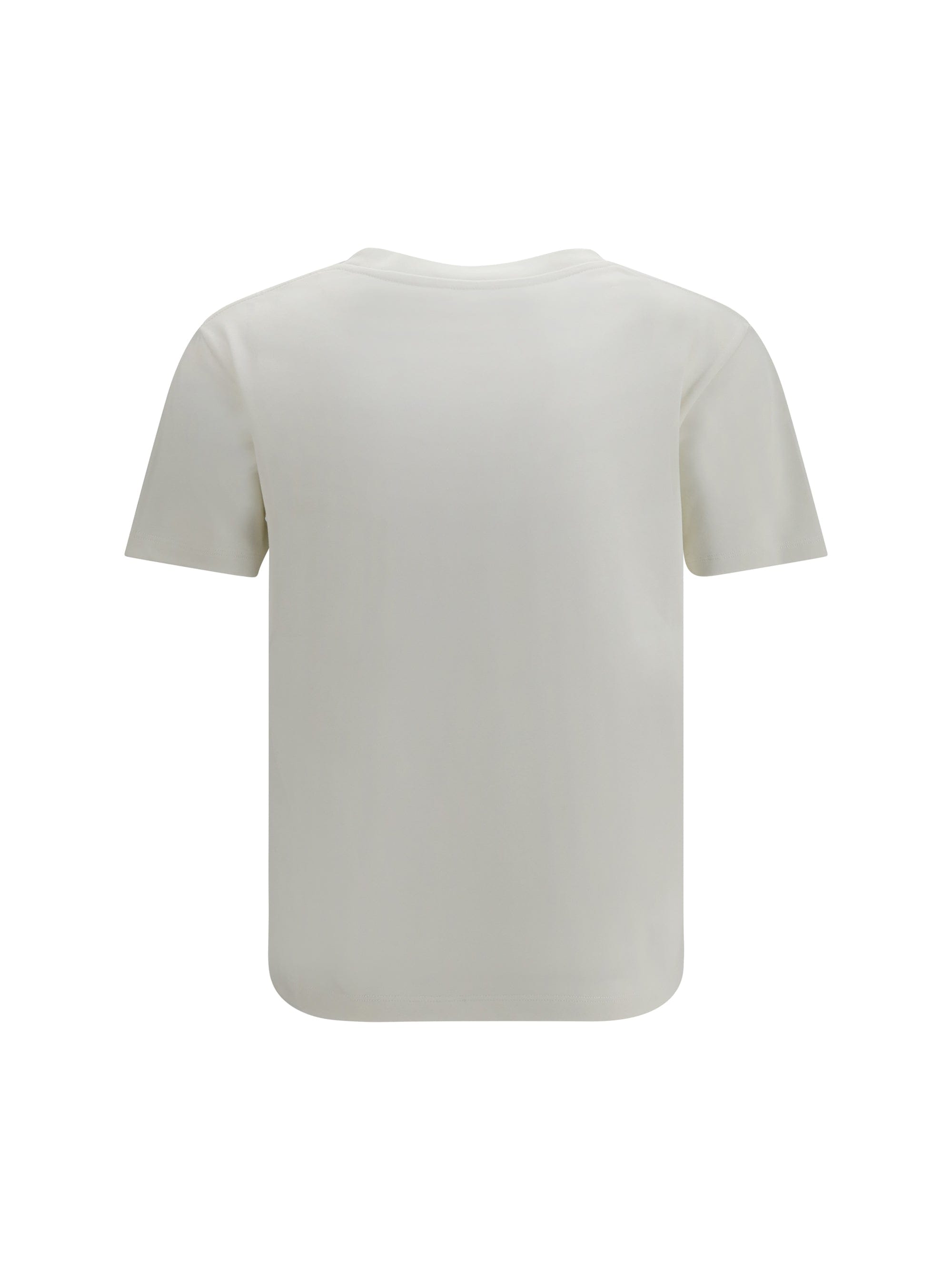 Saint Laurent Monochromatic Logo T - Shirt — Beige