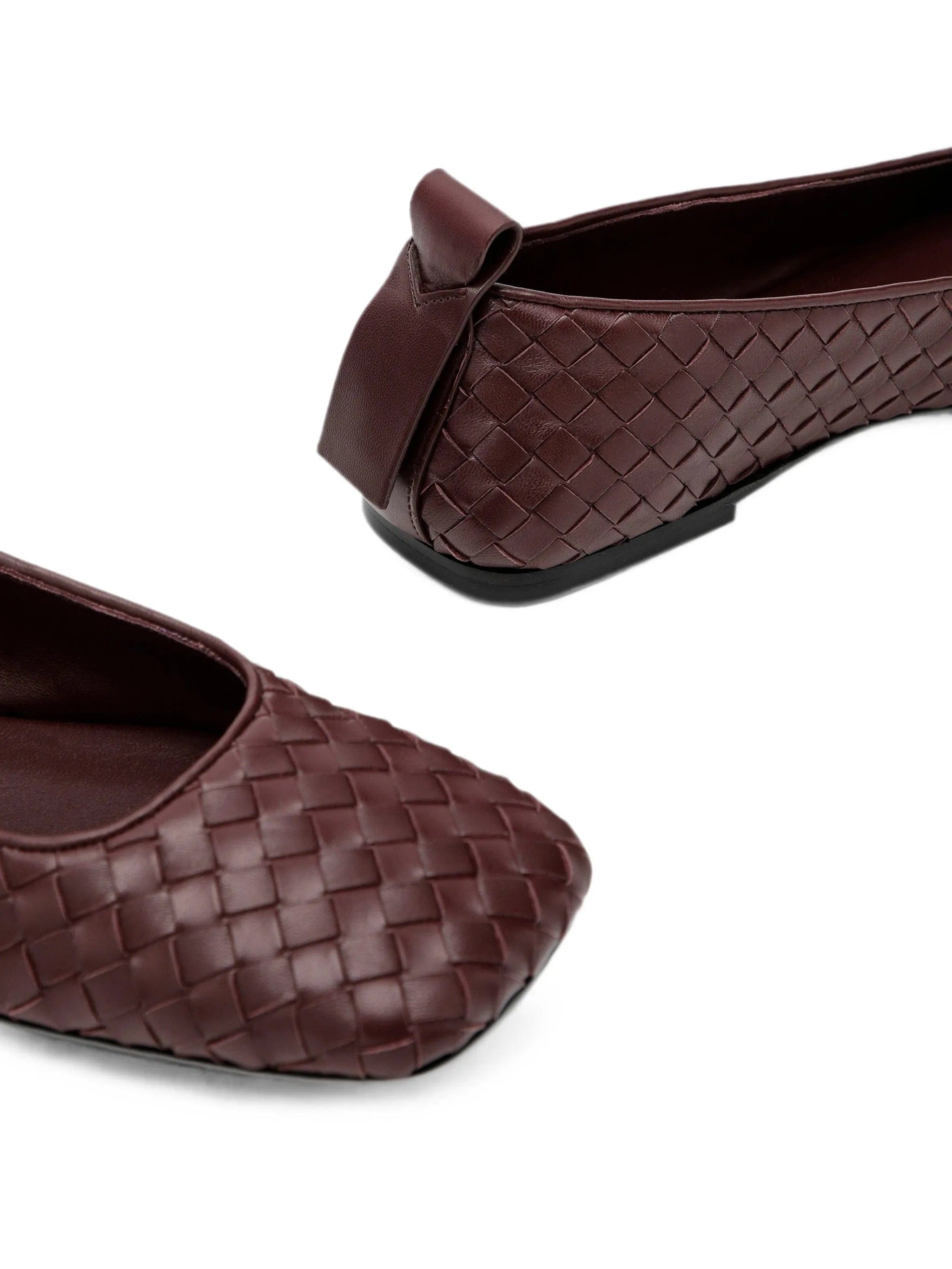 Bottega Veneta Charlotte Intrecciato ballerina shoes