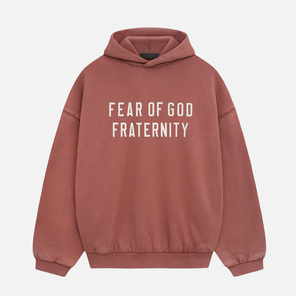Fear of God Essentials ESSENTIALS HEAVY FLEECE HOODIE - CRIMSON