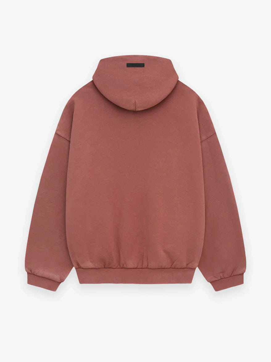 Fear of God Essentials ESSENTIALS HEAVY FLEECE HOODIE - CRIMSON