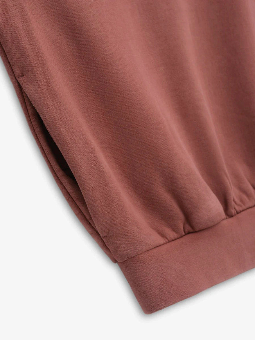 Fear of God Essentials ESSENTIALS HEAVY FLEECE HOODIE - CRIMSON