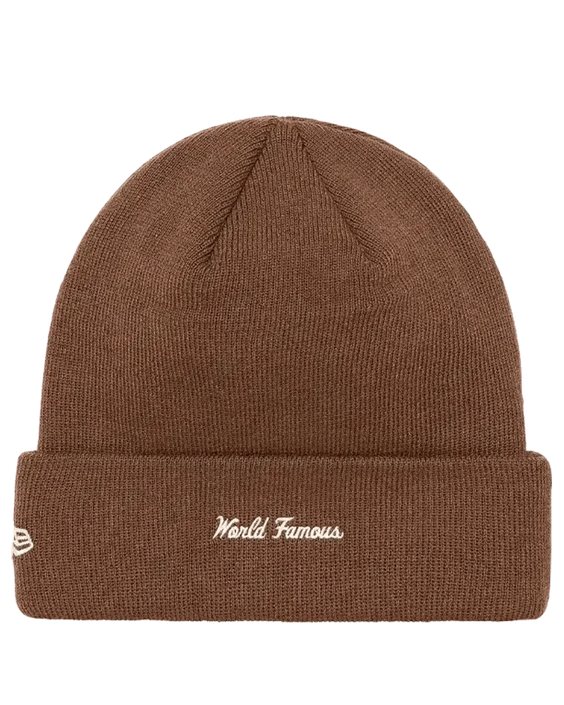 Supreme New Era Box Logo Beanie Brown
