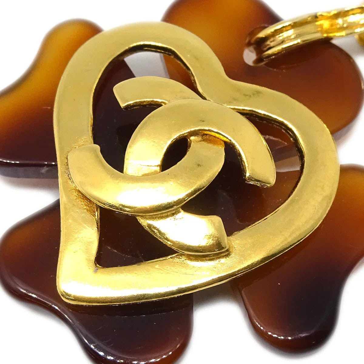Chanel Clover Dangle Earrings Gold Clip - On 95P