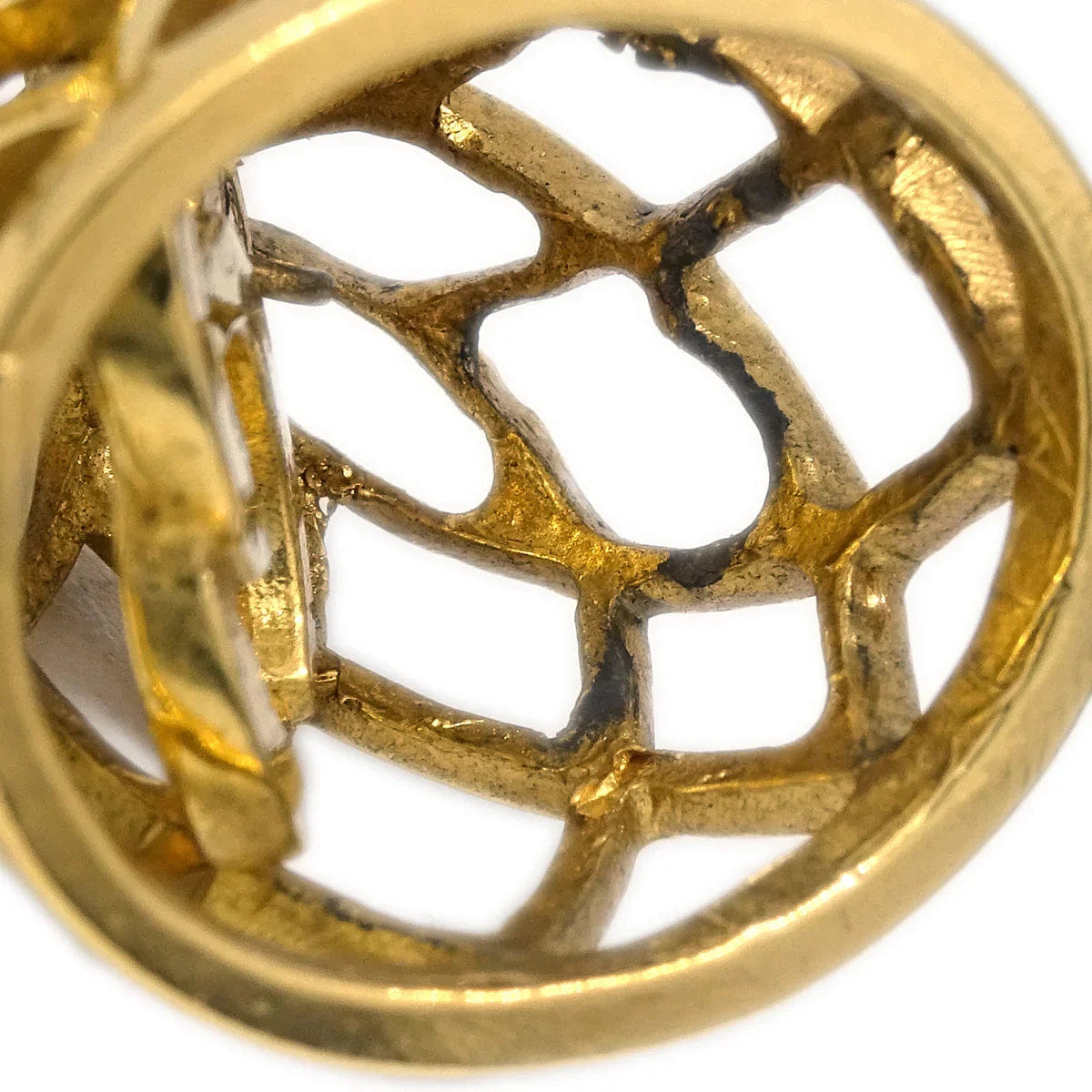 Chanel Gold Bell Dangle Earrings Clip - On