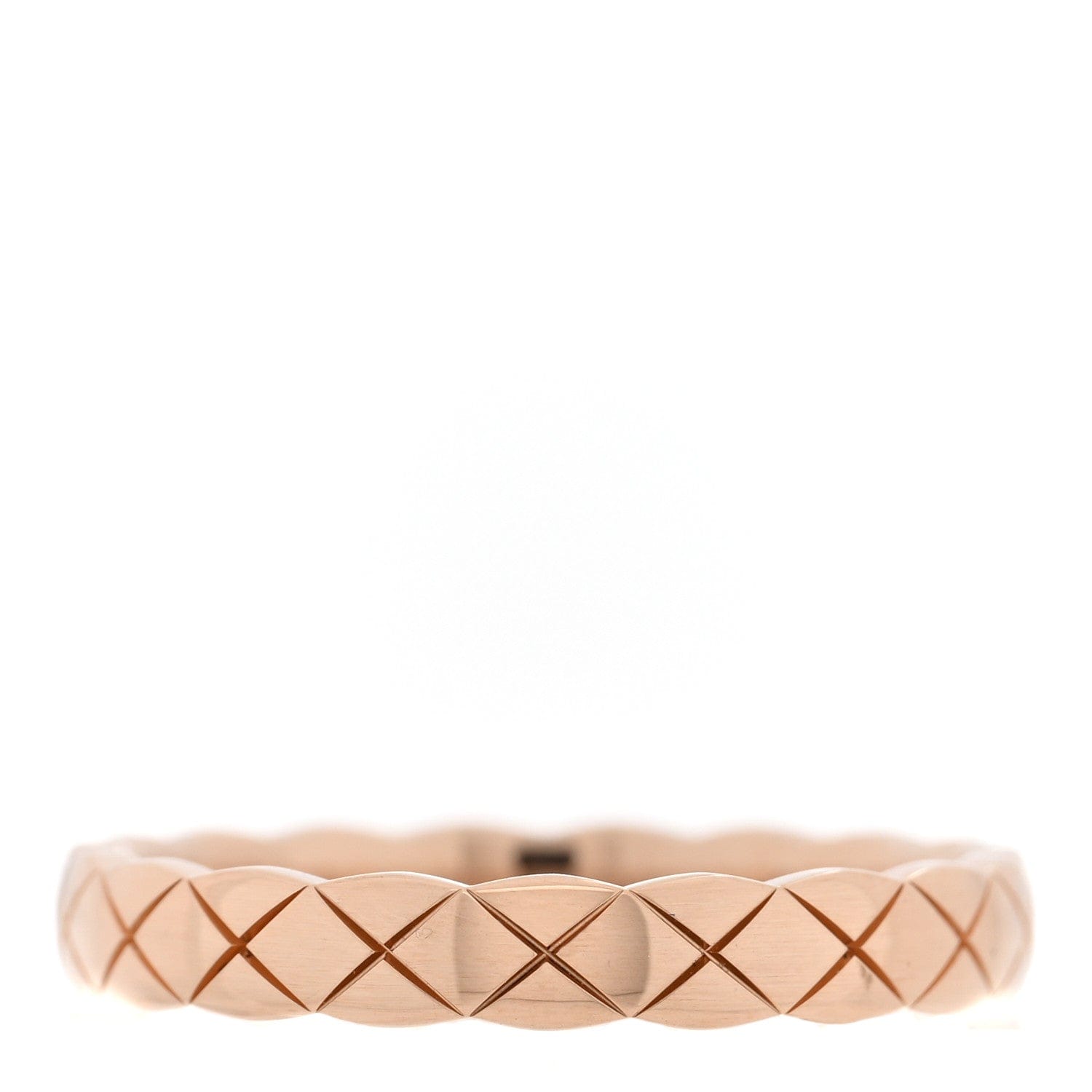 Chanel 18K Beige Gold Mini Coco Crush Ring 54 7