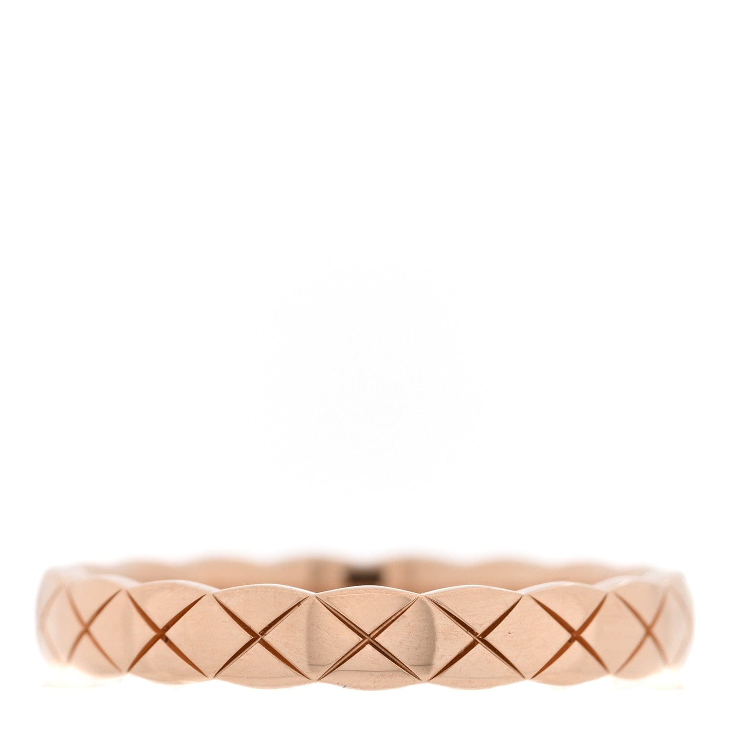 Chanel 18K Beige Gold Mini Coco Crush Ring 54 7