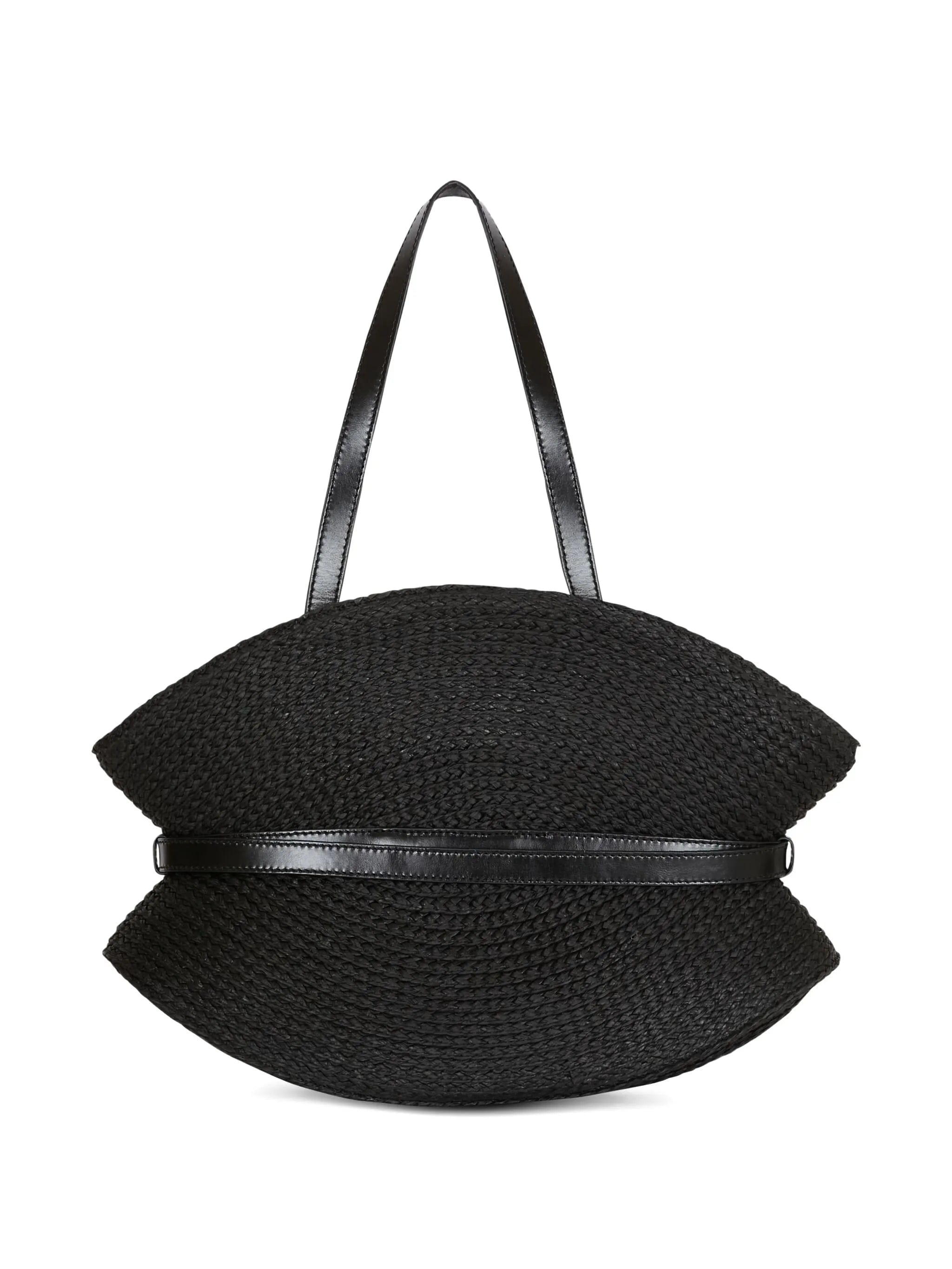 Balmain medium Shuffle raffia belted tote bag