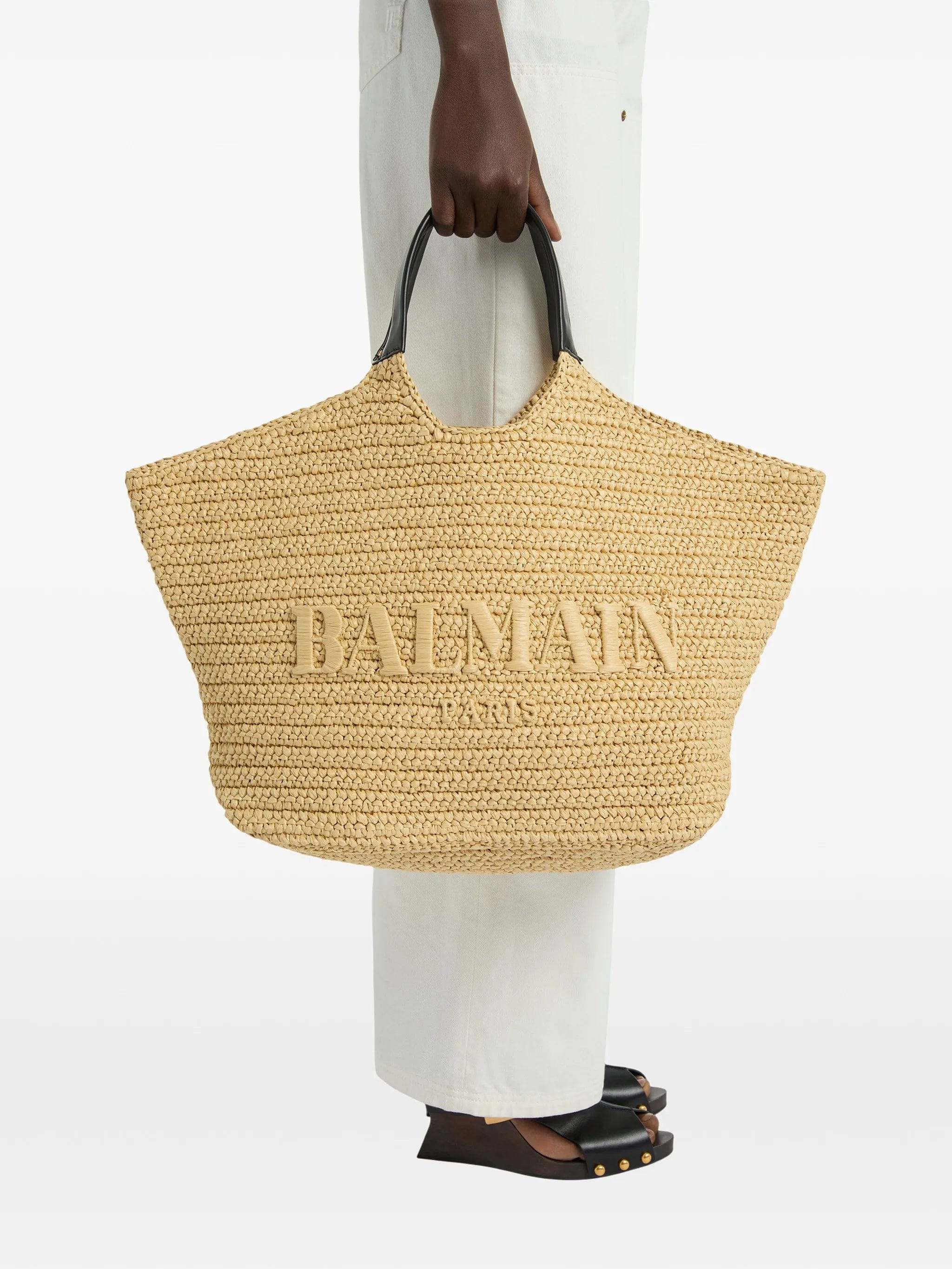 Balmain crochet tote bag
