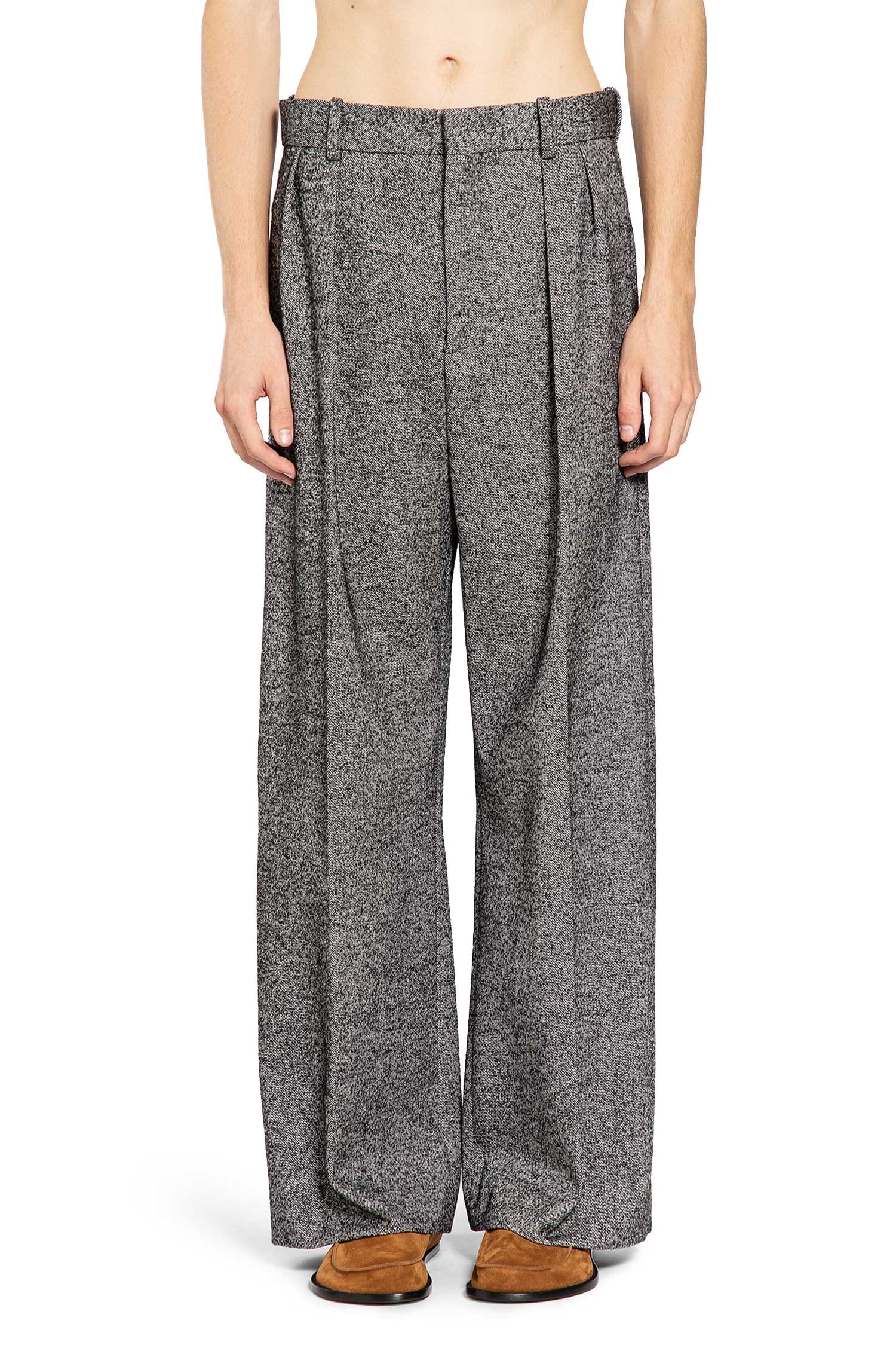 Loewe Wide Leg Twill Trousers