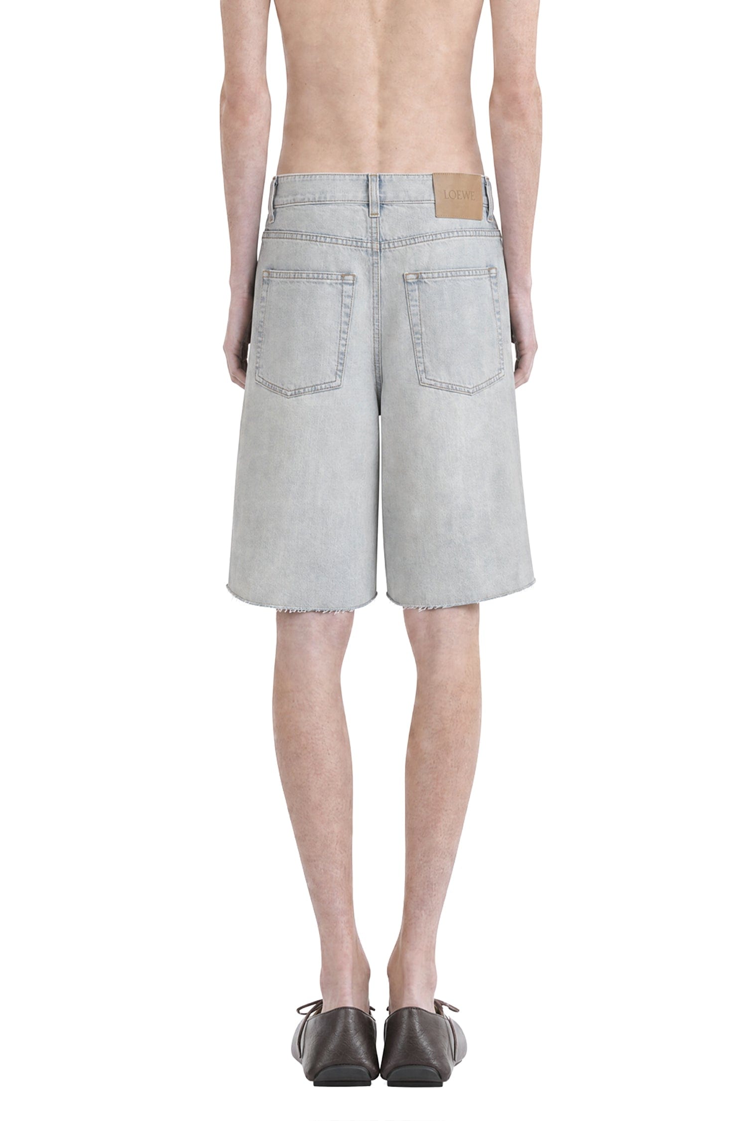 Loewe Anagram Shorts in Denim